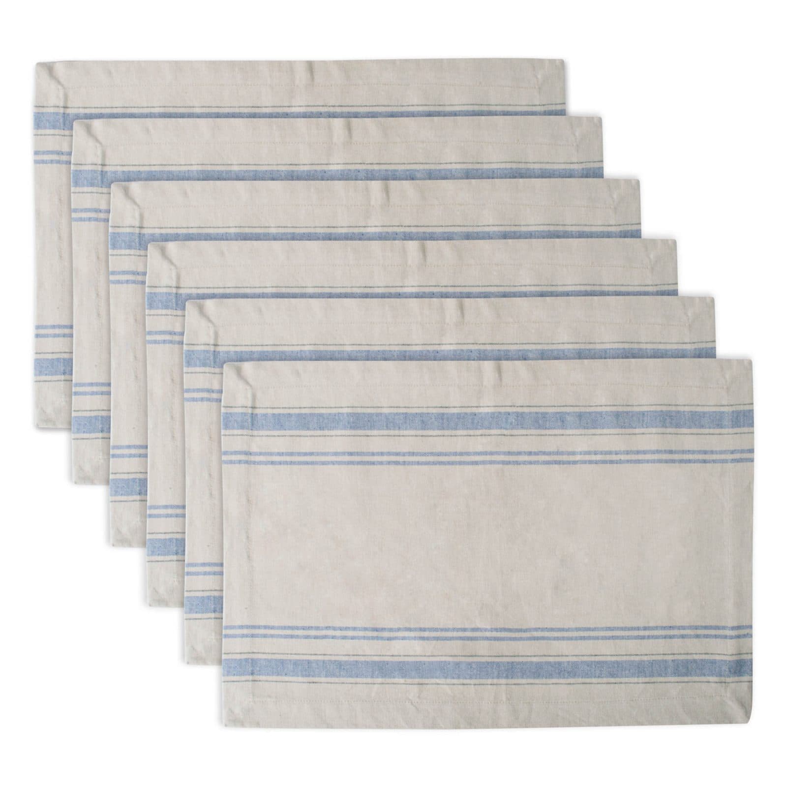 DII® French Stripe Placemats, 6ct.