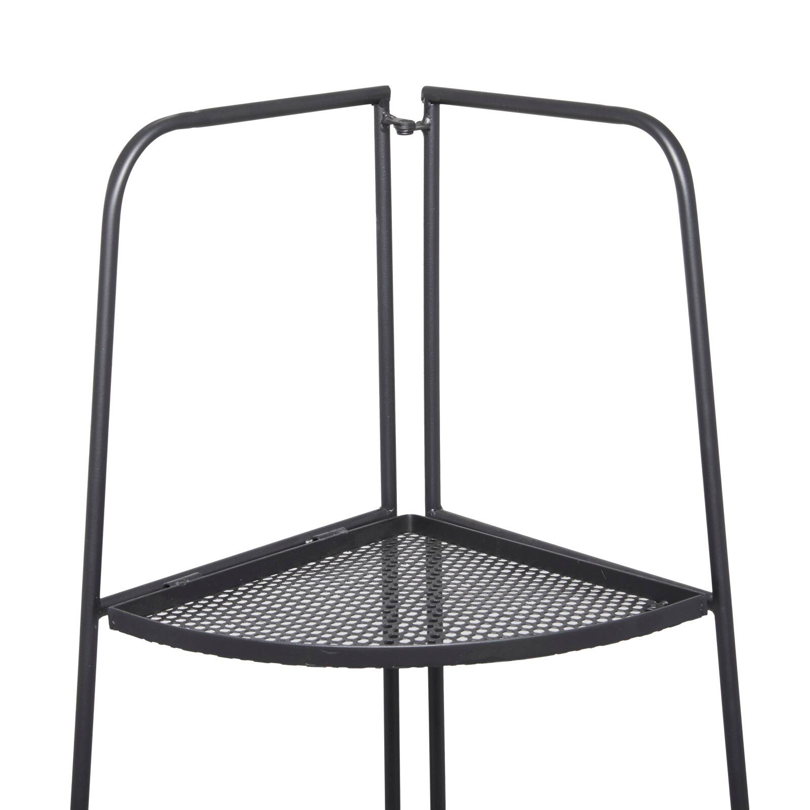 Black Iron Contemporary Bakers Rack, 27" x 22" x 16"