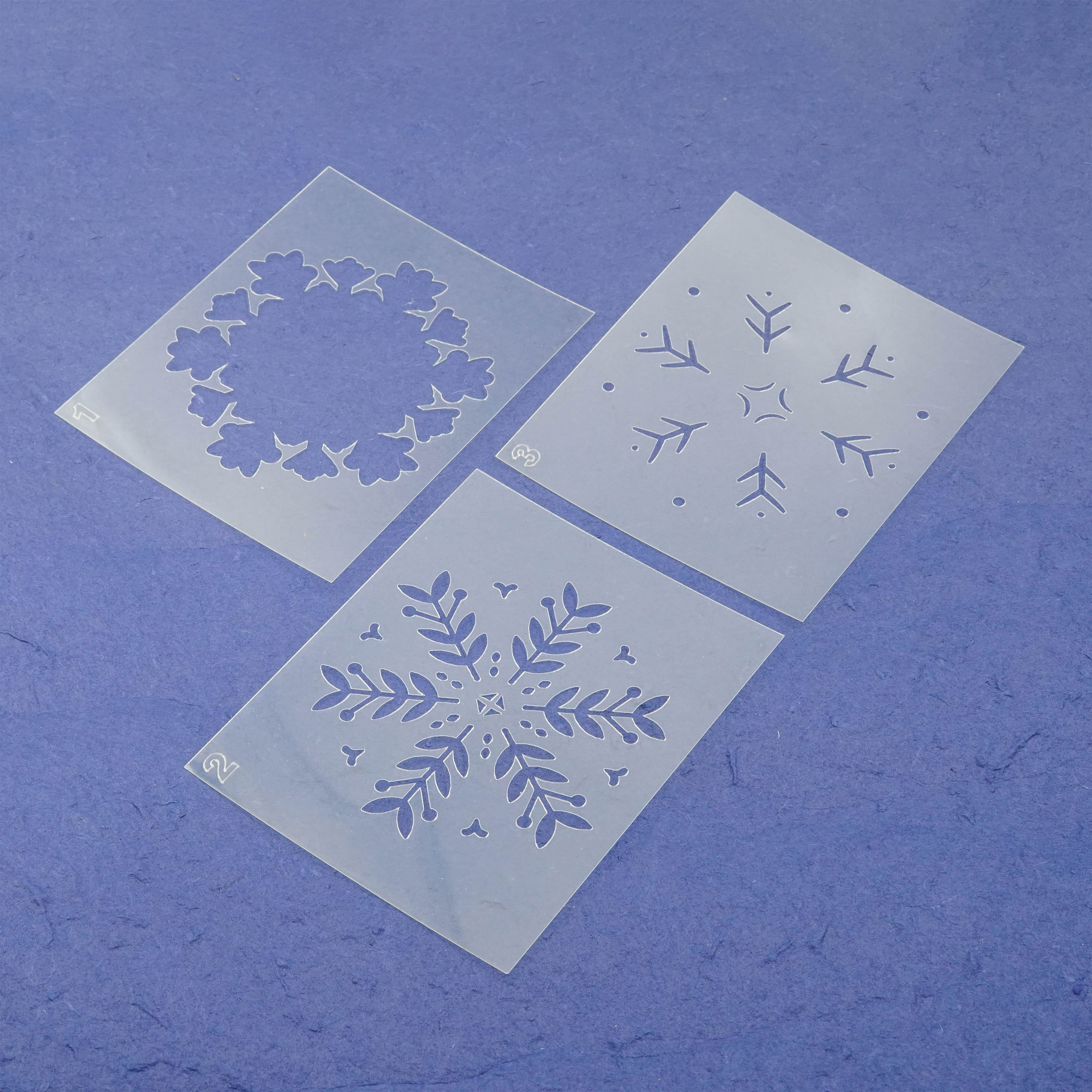 Large Snowflake Layering Stencils by Recollections&#x2122;