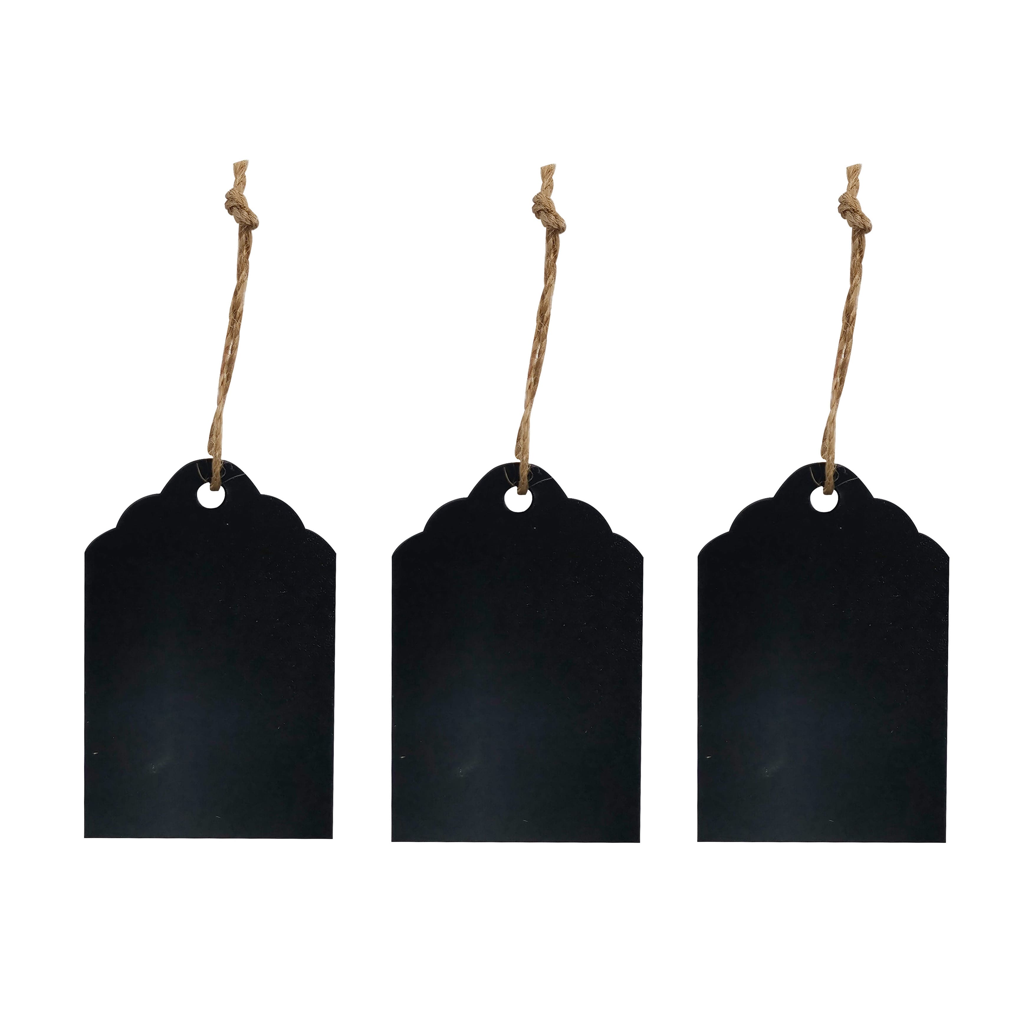 12 Packs: 10 ct. (120 total) Mixed Black Chalkboard Tags by Make Market®