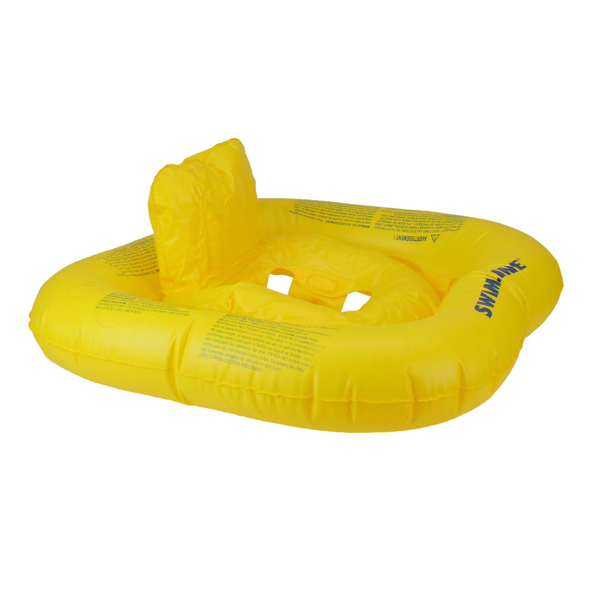 Swim Central 22" Inflatable Yellow Buoy Baby Swimming Pool Float