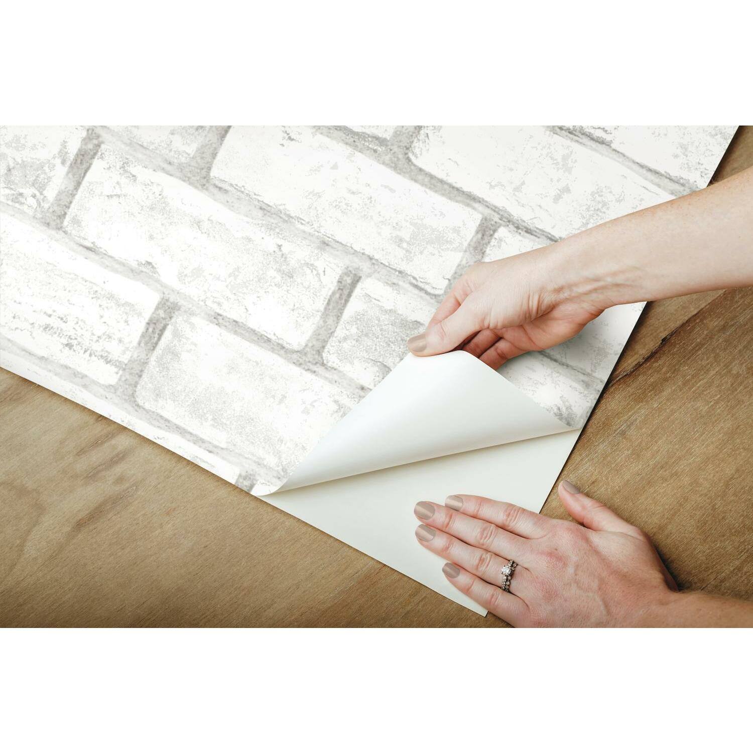 RoomMates Brick Peel &#x26; Stick Wallpaper