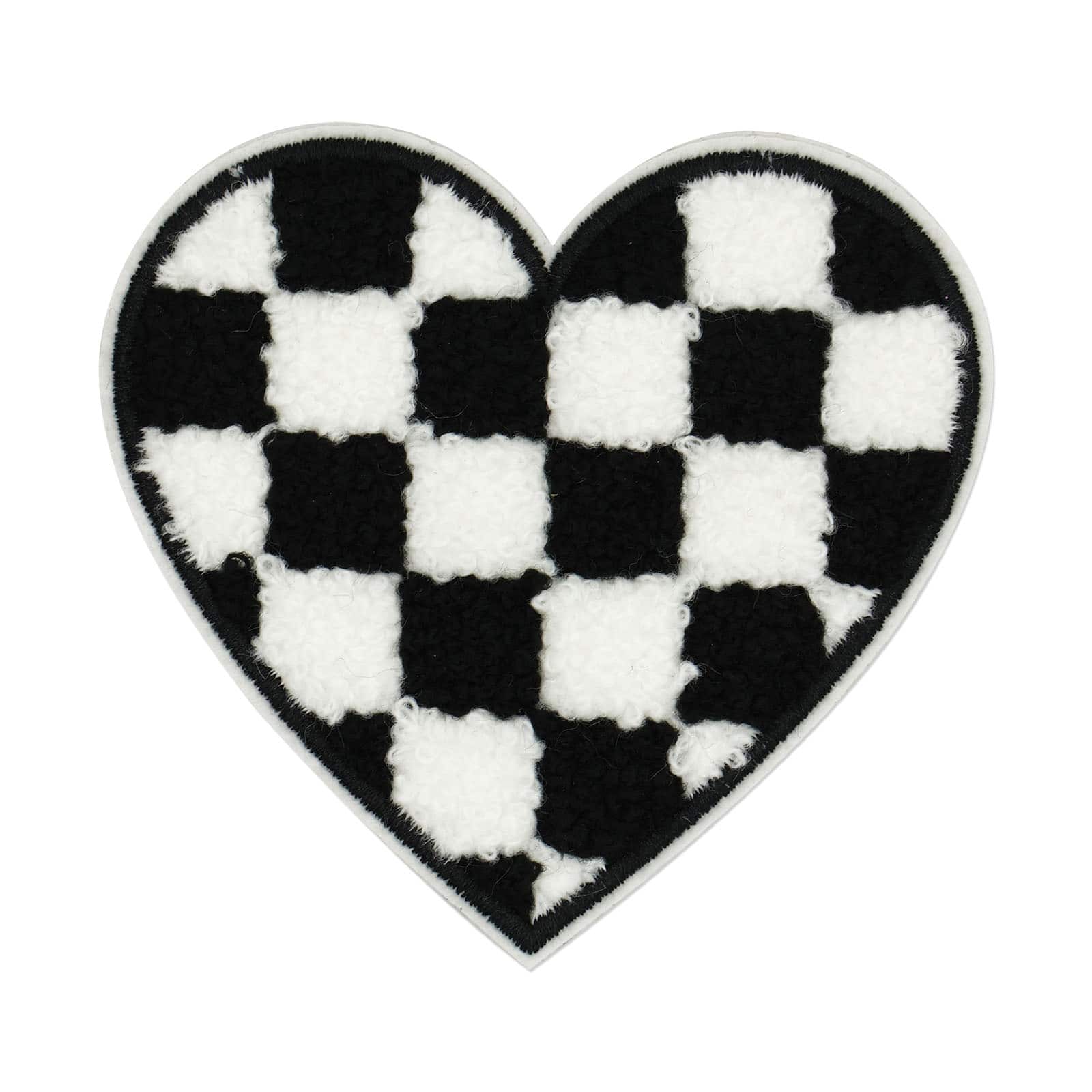 Checker Heart Iron On & Adhesive Patch by Make Market®