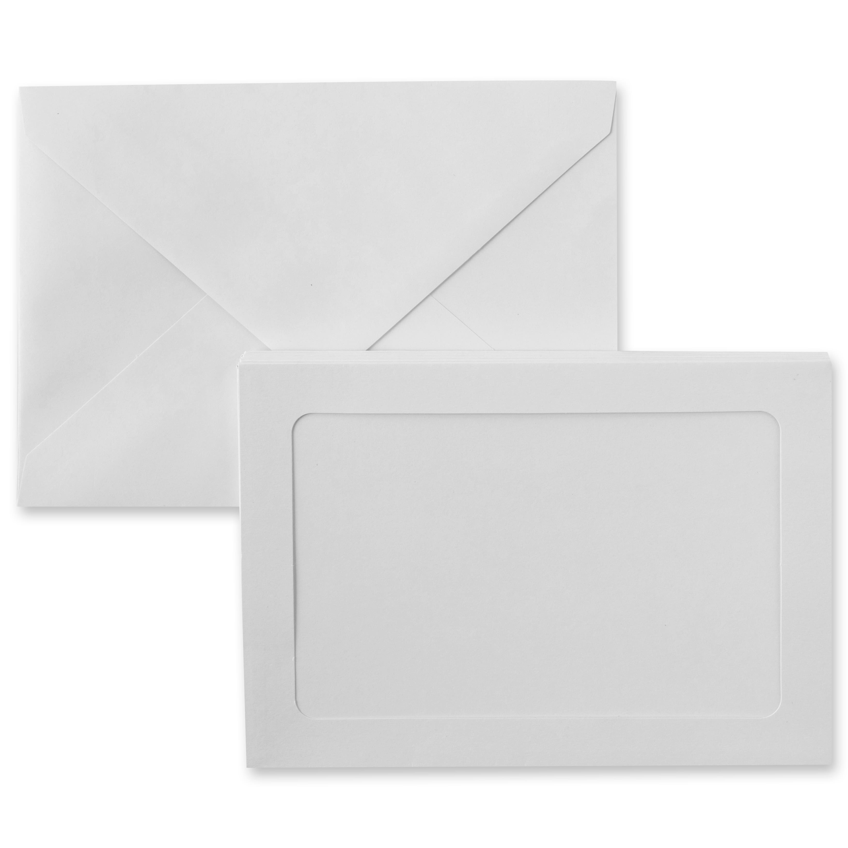 12 Packs: 10 ct. (120 total) 5" x 7" White Frame Cards & Envelopes by Recollections™