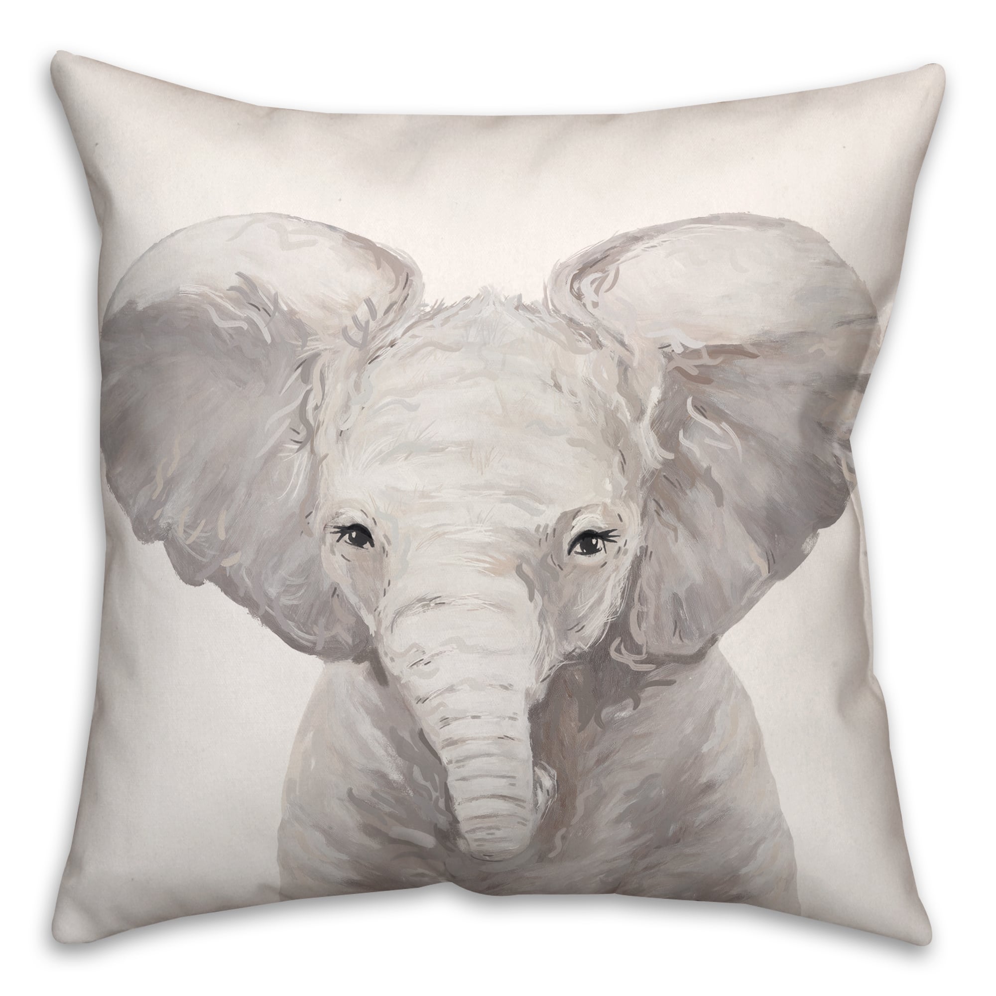 Baby Elephant 18" x 18" Throw Pillow