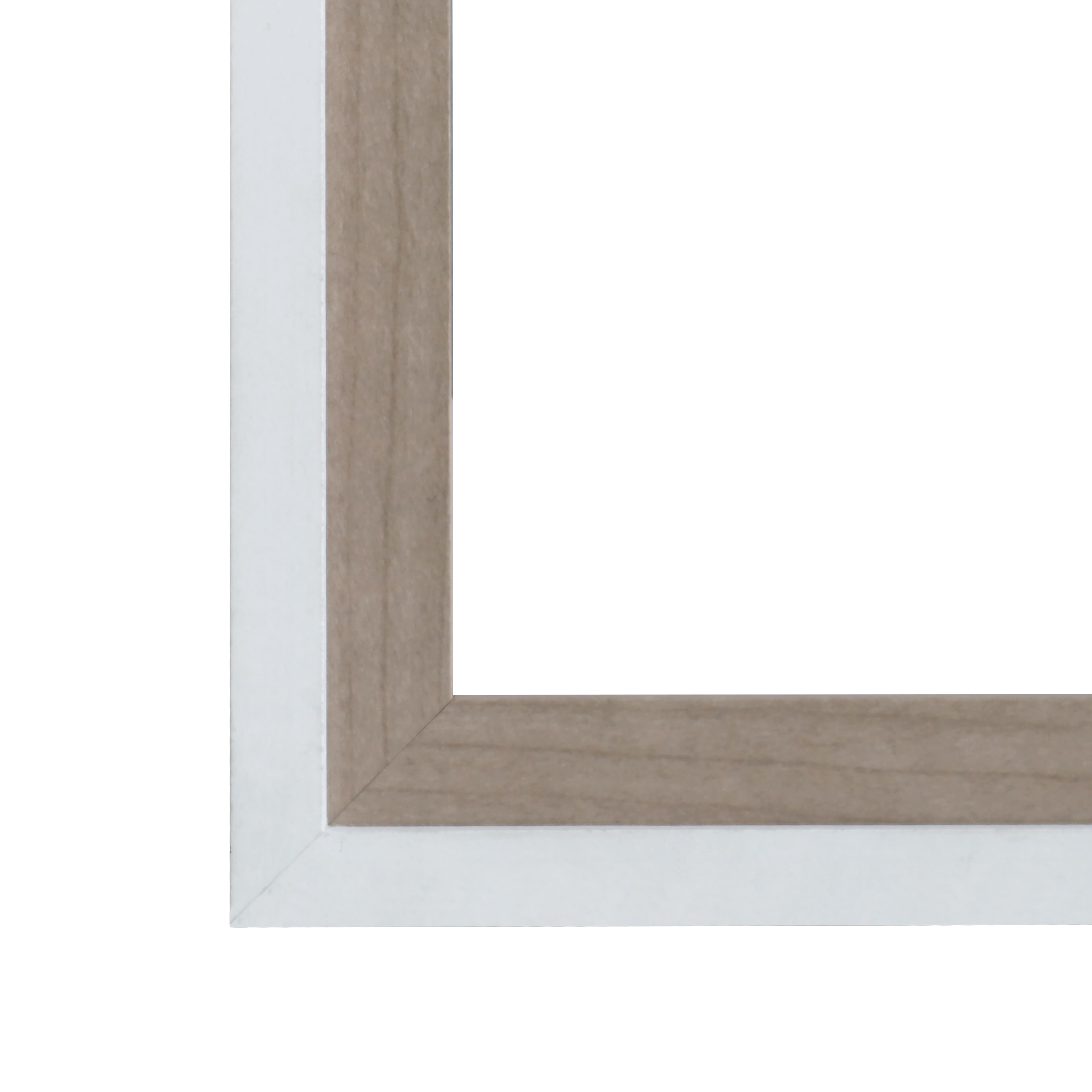 6 Pack: Basics&#x2122; 4&#x22; x 6&#x22; White &#x26; Natural Two-Tone Frame by Studio D&#xE9;cor&#xAE;