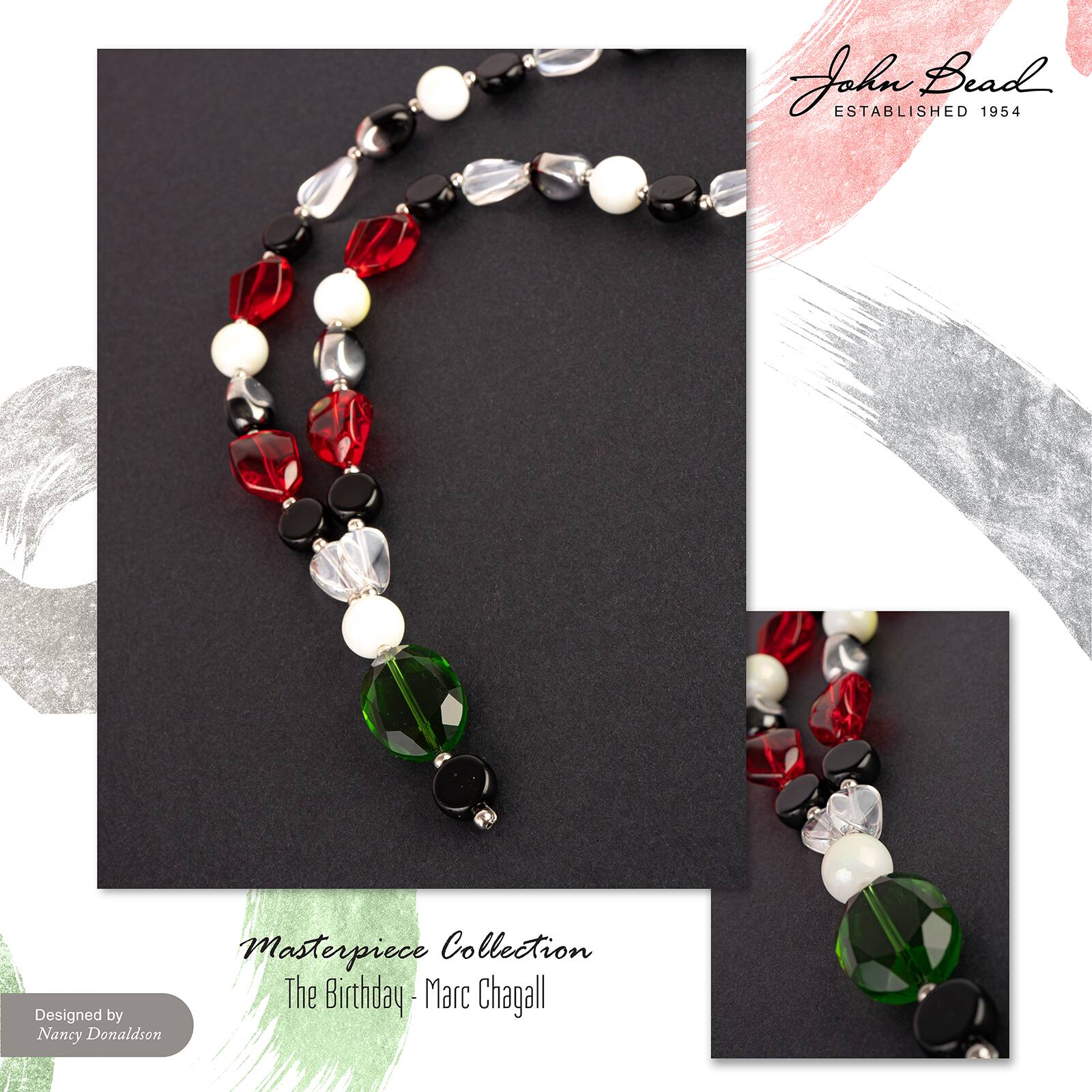 John Bead Masterpiece Collection Glass Bead Box Mix