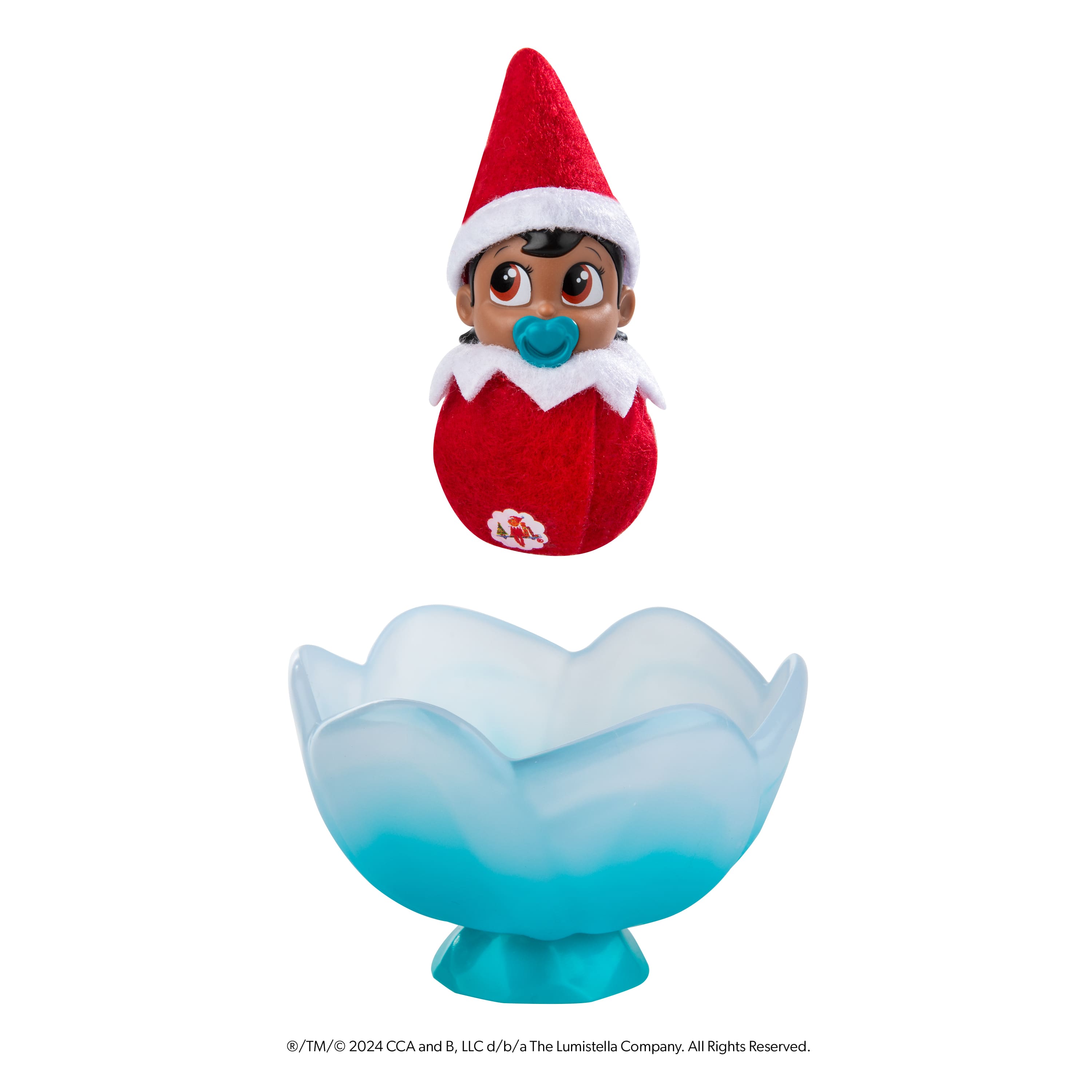 The Elf on the Shelf&#xAE; Frost Pips&#x2122; Mini Blooms Brown Eyed Girl Elf Baby