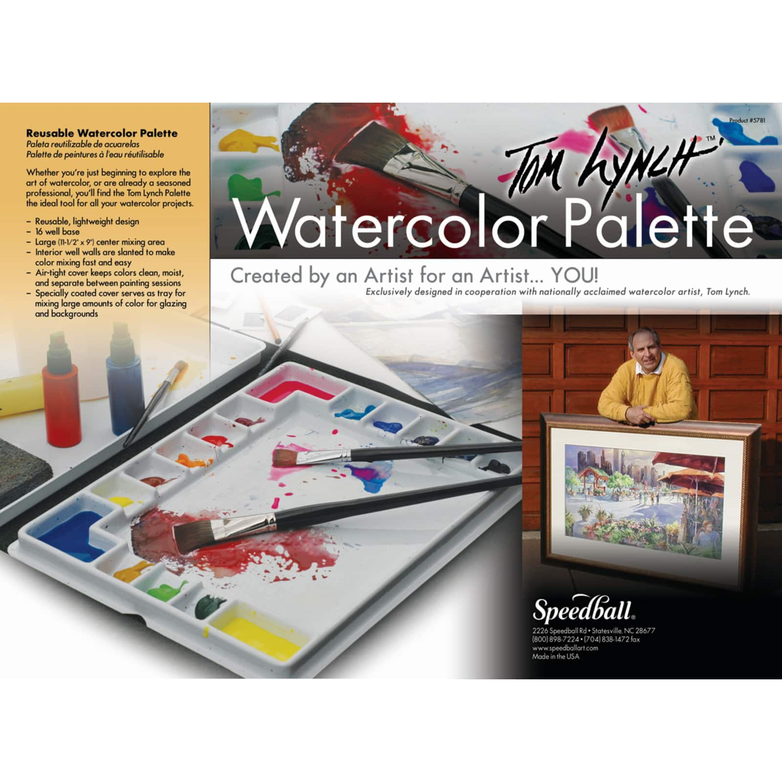 Speedball® Tom Lynch Watercolor Palette | Michaels