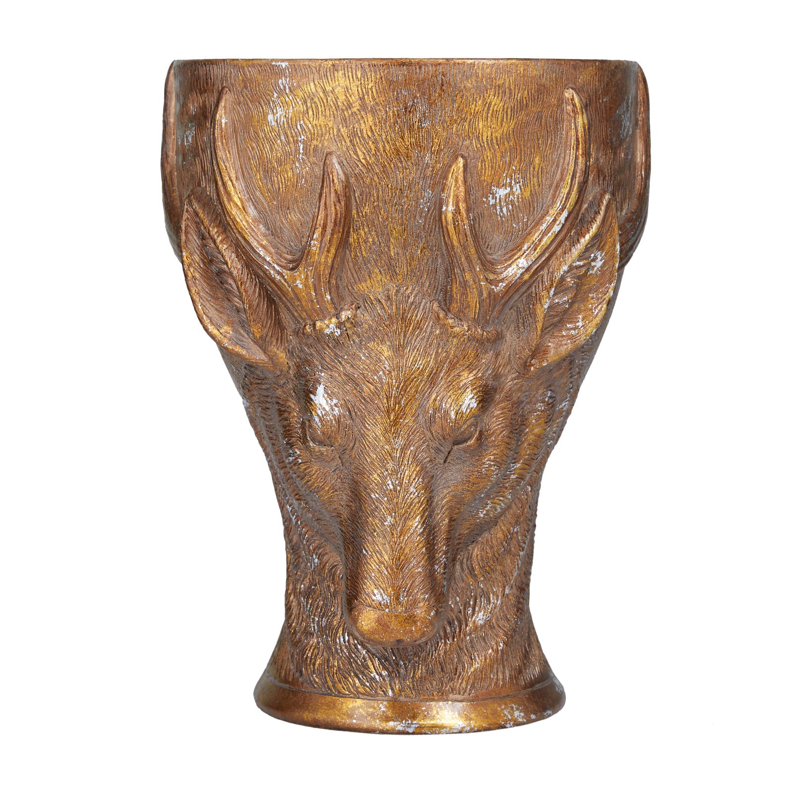 Bronze Polystone Traditional Planter, 14&#x22; x 10&#x22; x 10&#x22;