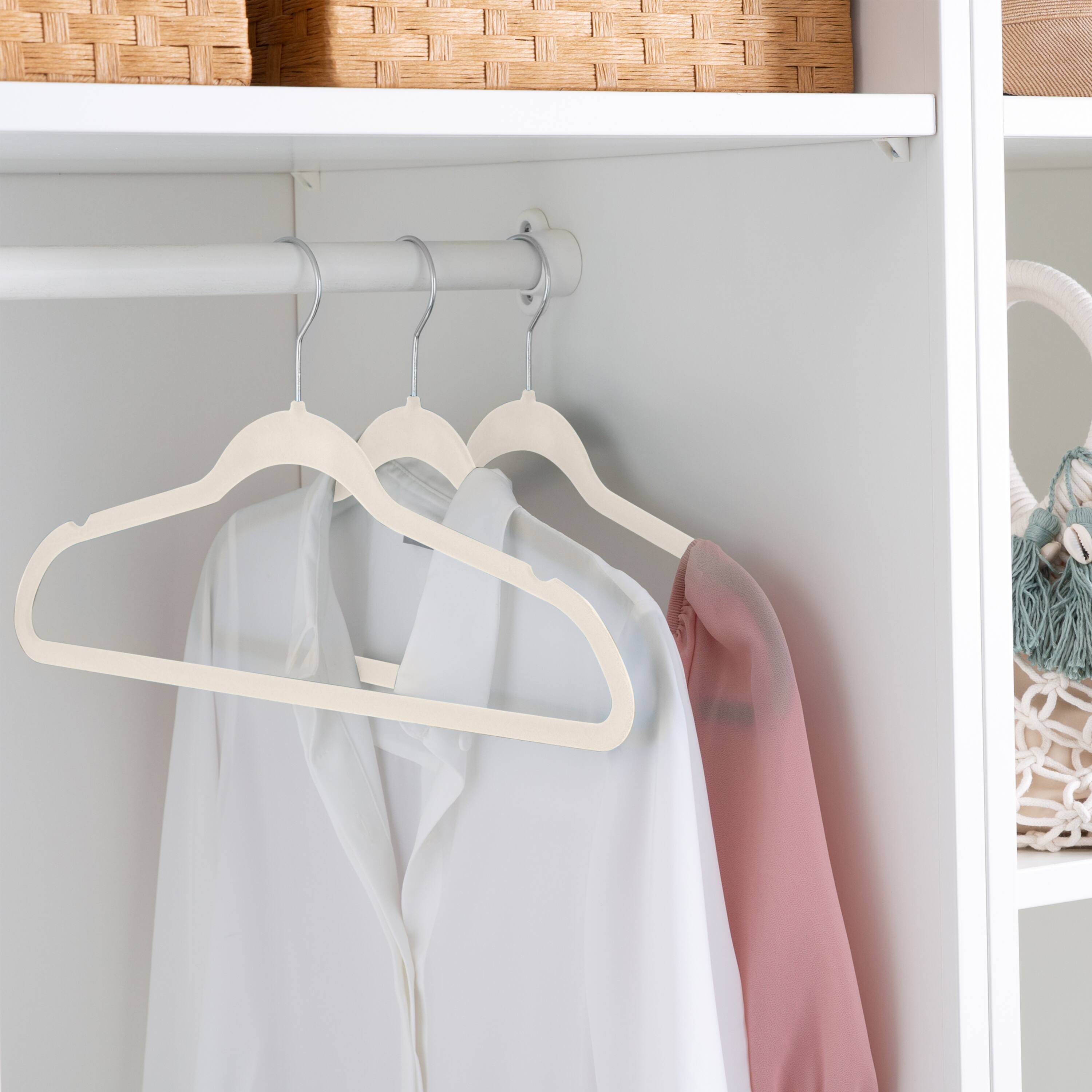 Simplify Super Slim Velvet Huggable Hangers, 10ct.