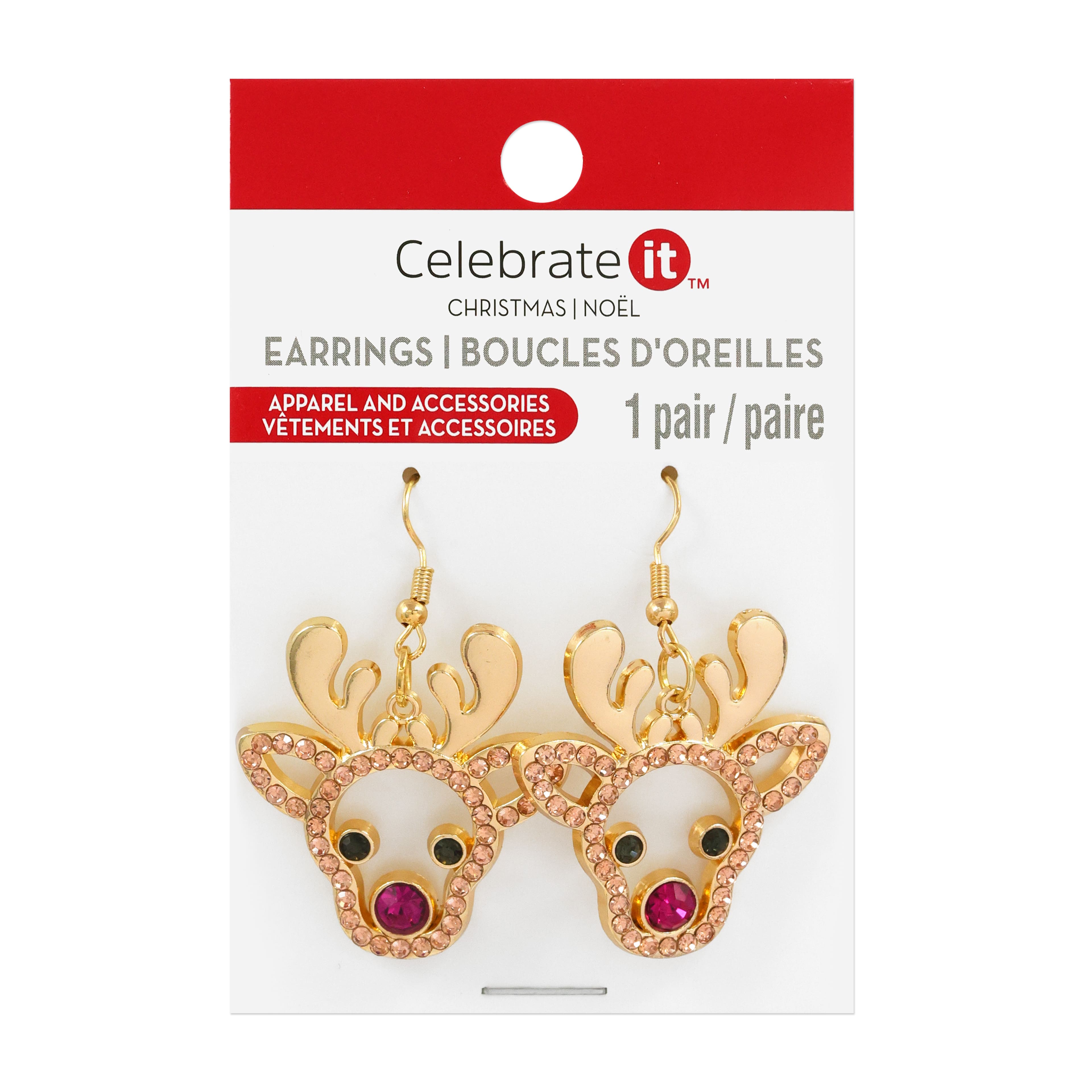 Reindeer Earrings by Celebrate It&#x2122;