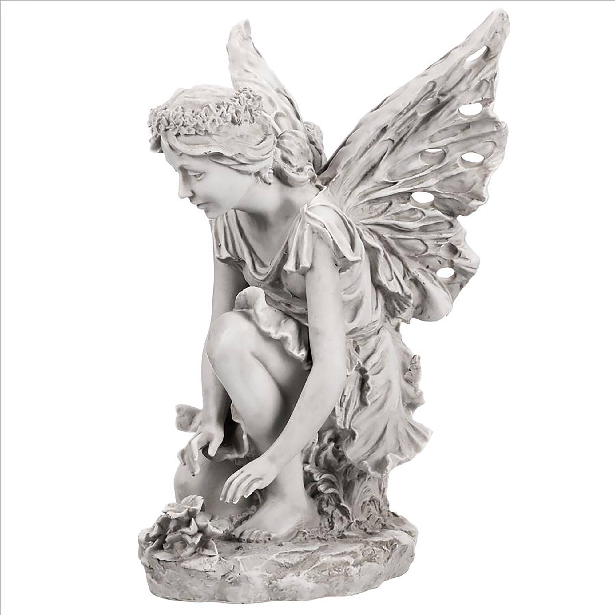 Design Toscano 17&#x22; Fiona the Flower Fairy Sculpture