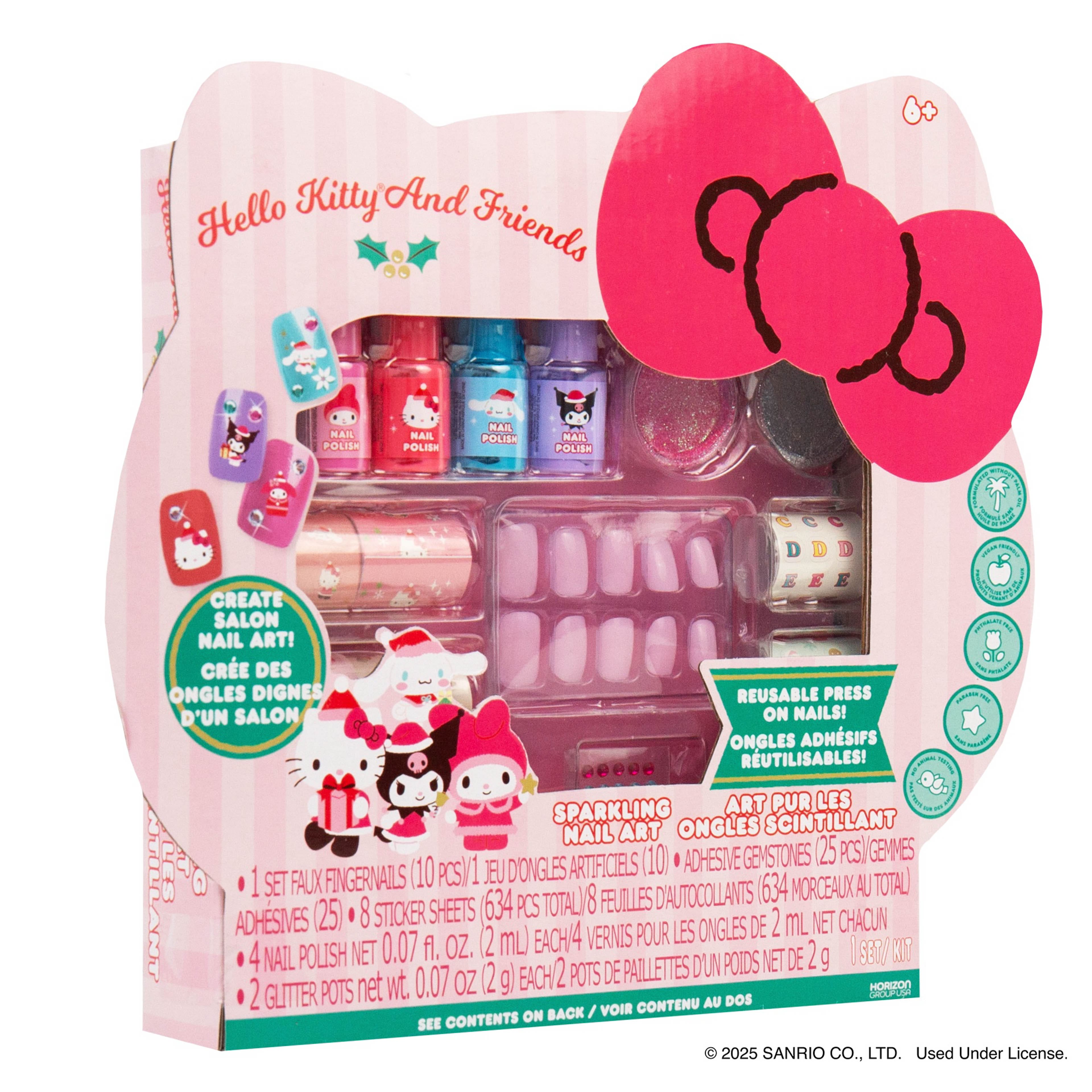 Hello Kitty® & Friends Sparkling Holiday Nail Art
