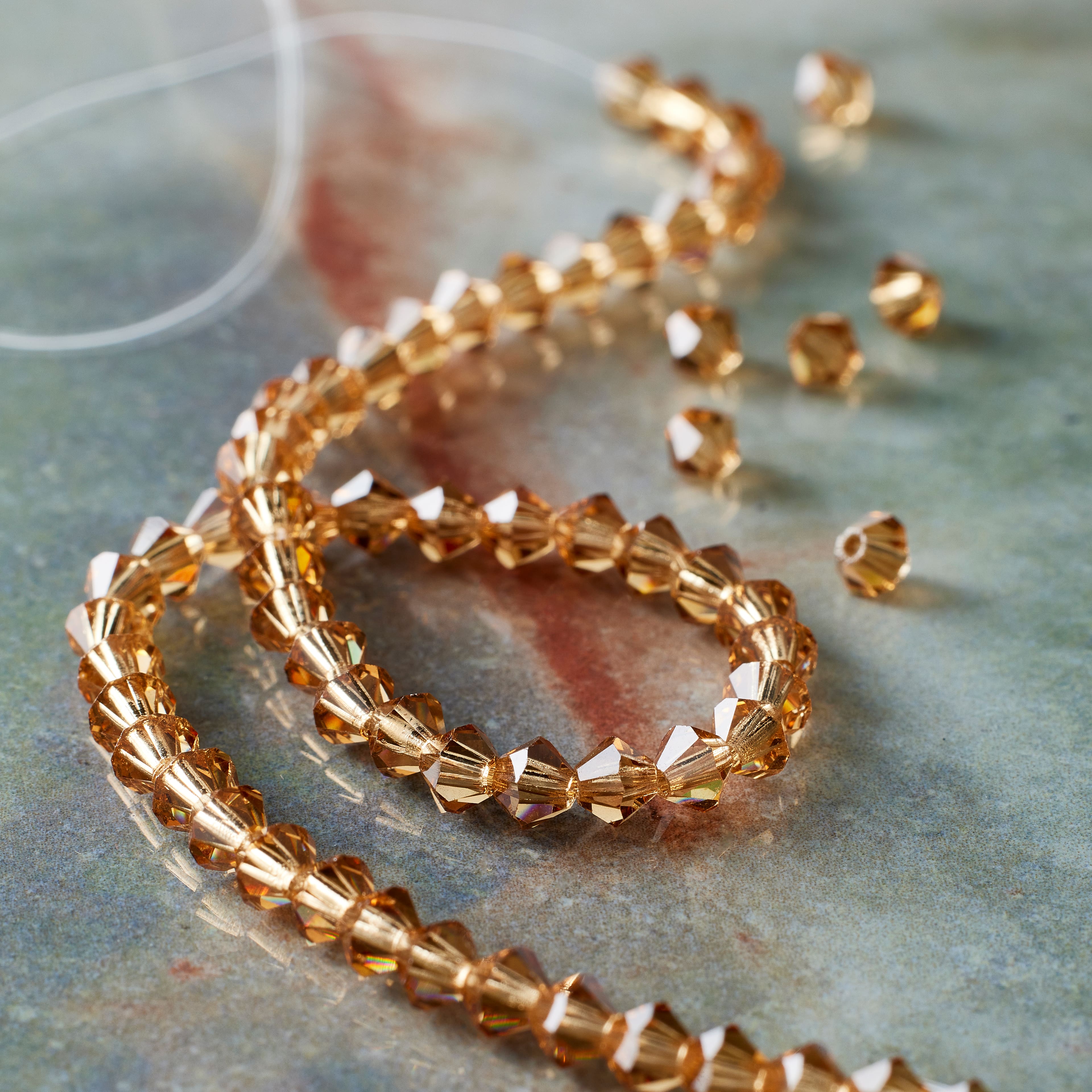 Preciosa Glass Crystal Bicone Beads, 4mm by Bead Landing&#x2122;