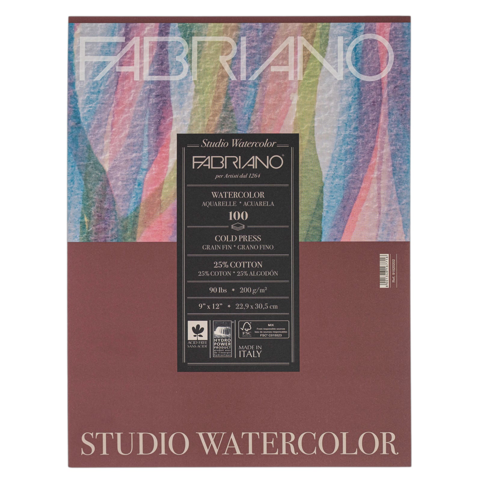 Fabriano&#xAE; Studio 90lb. Cold Press Watercolor Pad, 20 Sheets