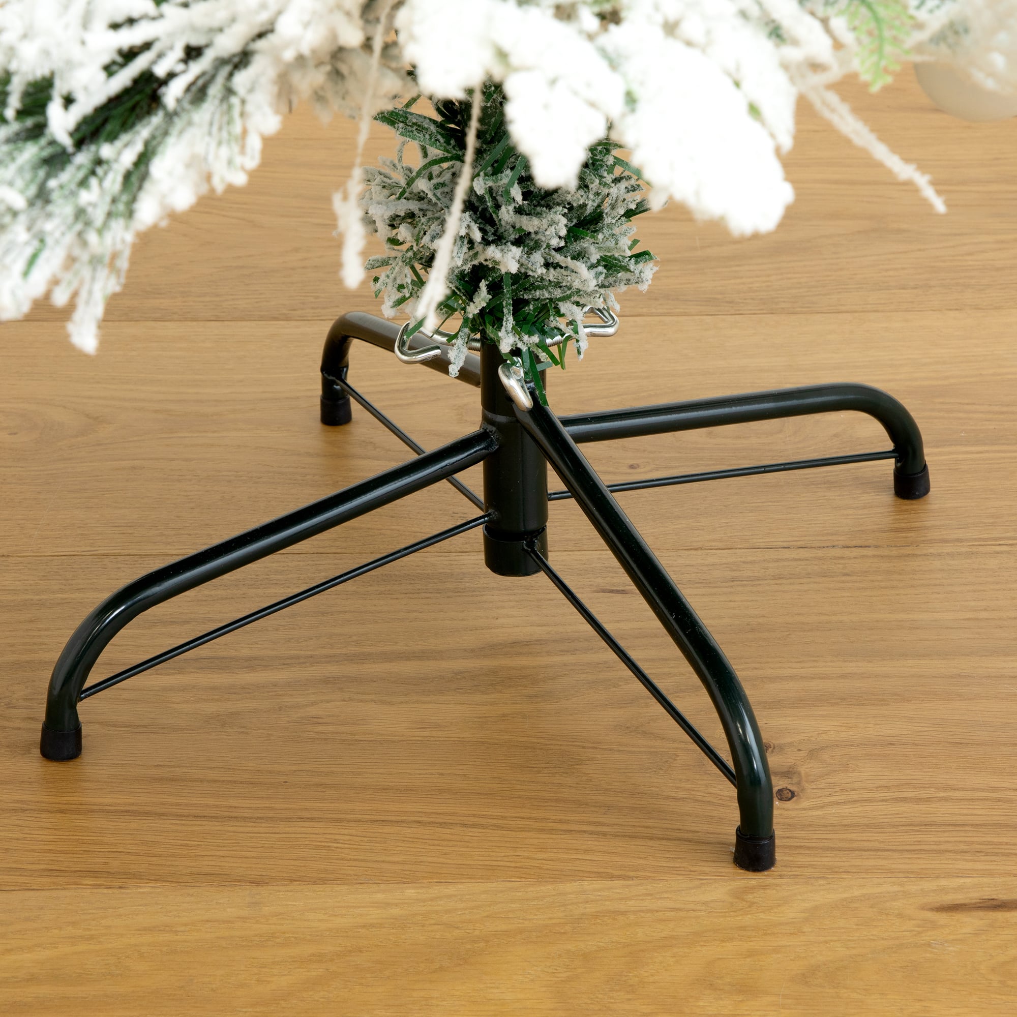 5ft. Fiber Optic Multicolor Bubble-Gum LED Lights Flocked Artificial Christmas Tree