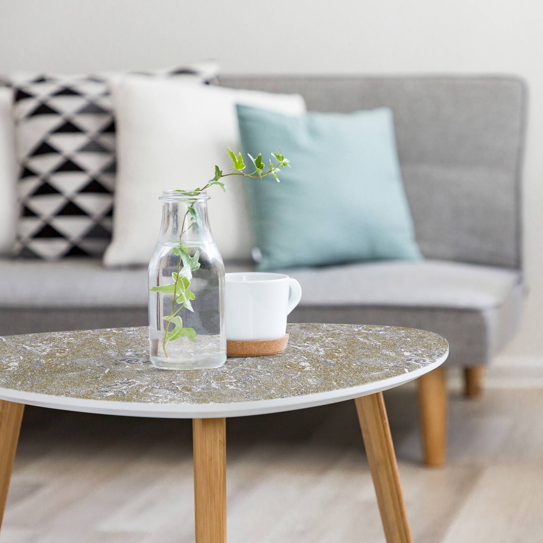 Fablon Marbre Gold Adhesive Film