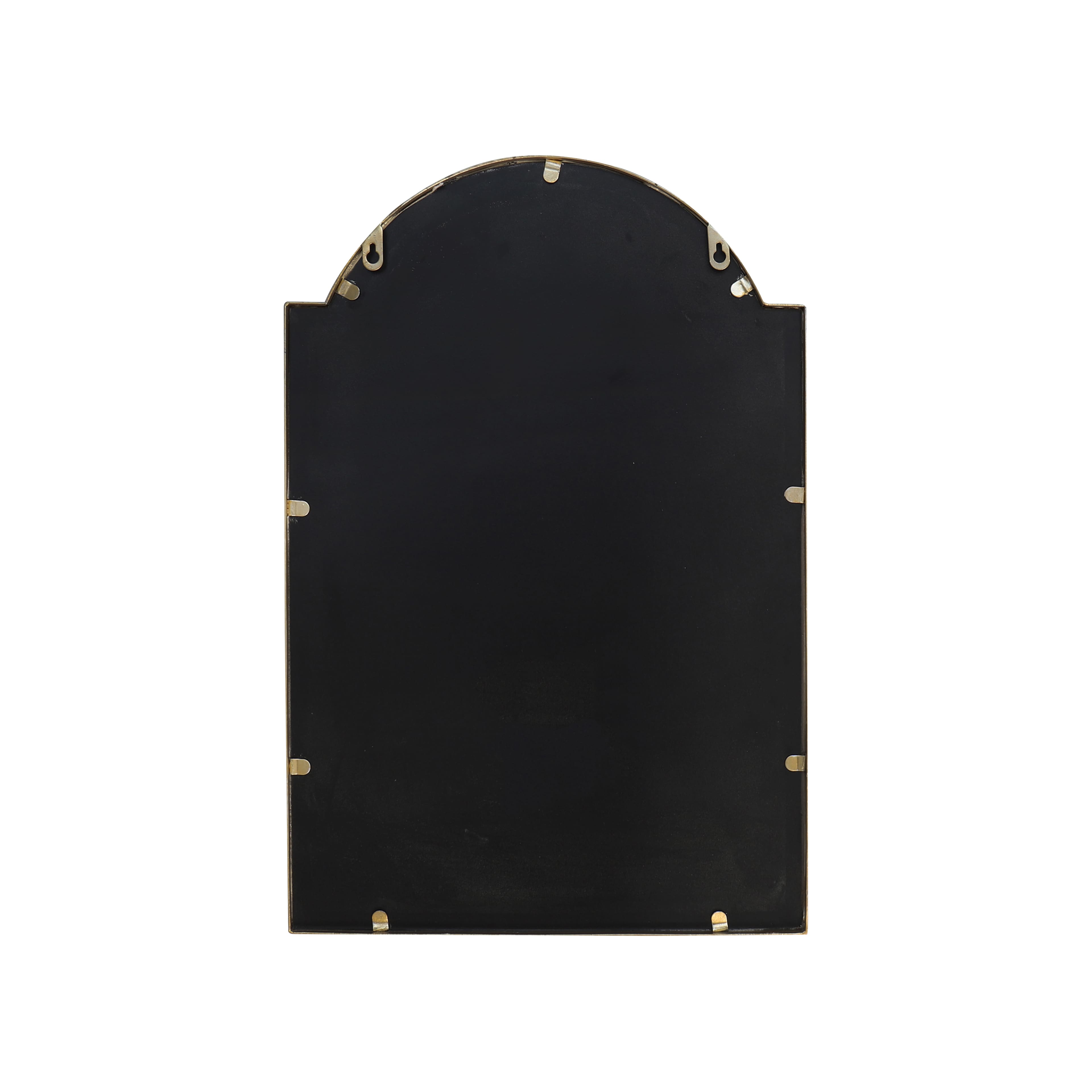 16&#x22; x 24&#x22; Scalloped Arch Wall Mirror in Gold Metal Frame by Ashland&#xAE;