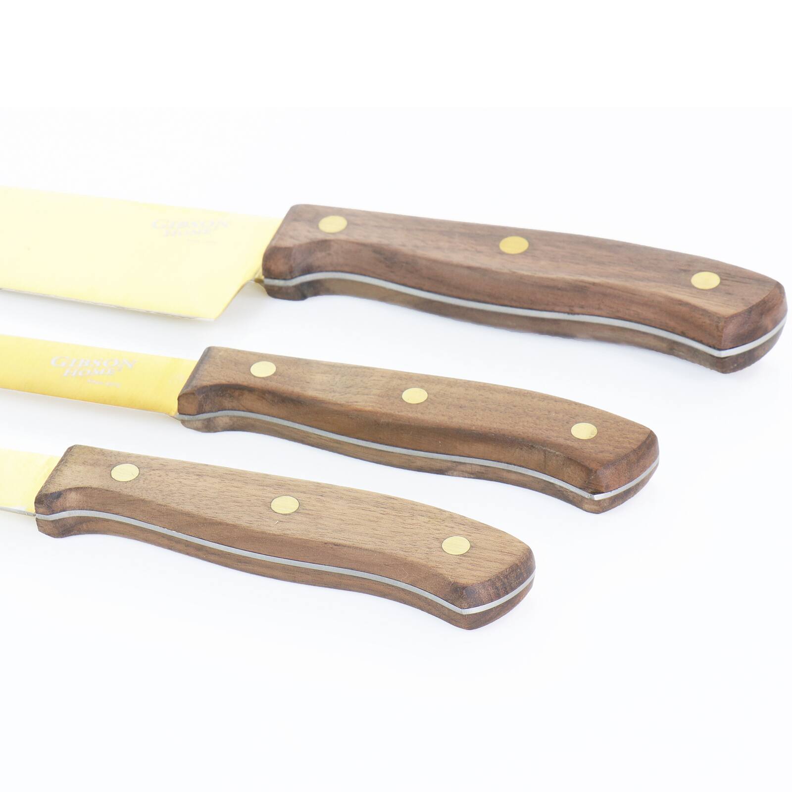 Gibson Home® Alaniz 3-Piece Gold Titanium-Plated Cutlery Set