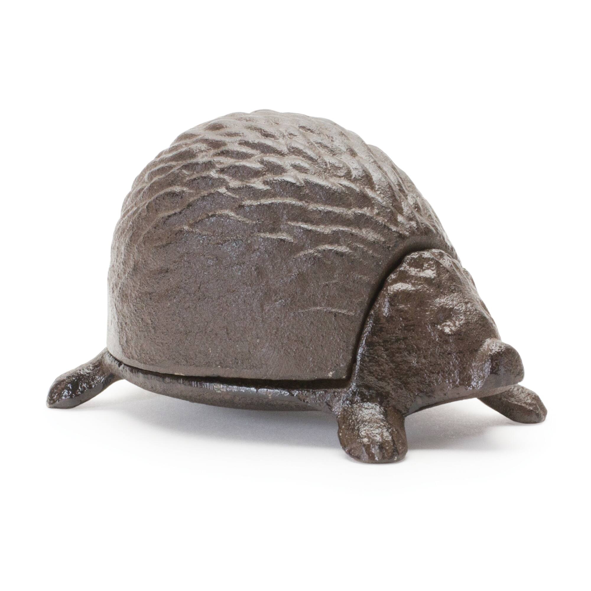 4&#x22; Cast Iron Hedgehog Key Boxes, 2ct.