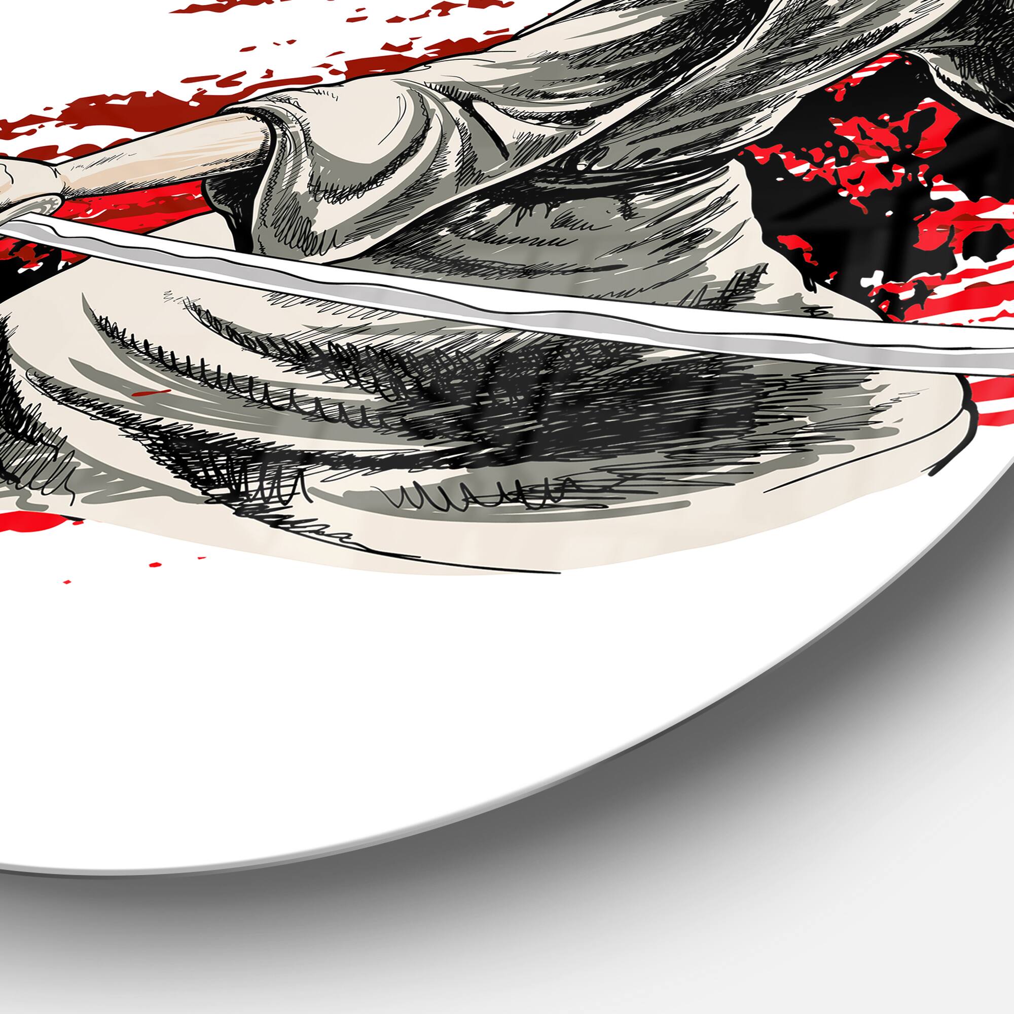 Designart - Japan Warrior&#x27; Japanese Metal Artwork