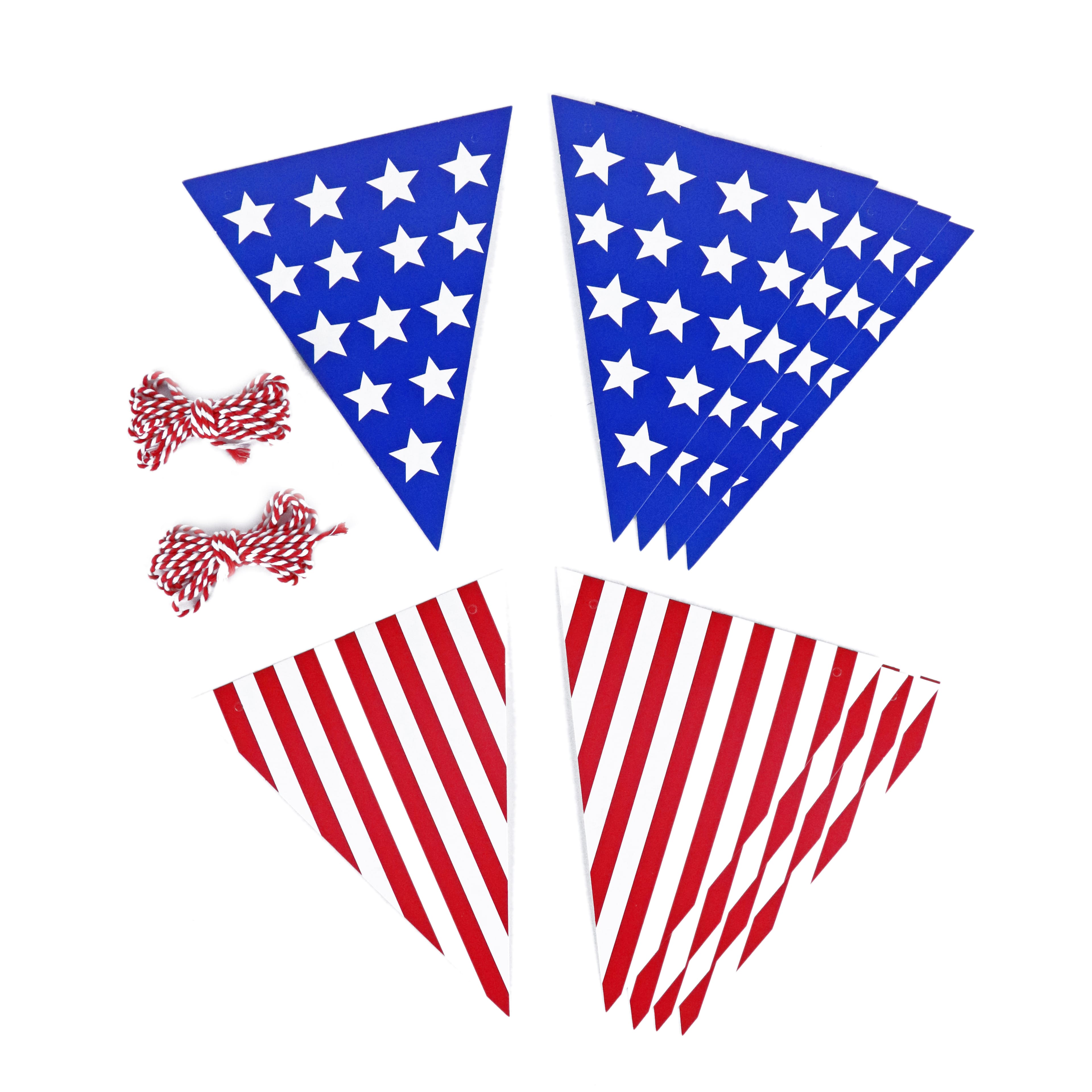 8ft. Stars &#x26; Stripes Paper Garland by Celebrate It&#x2122;