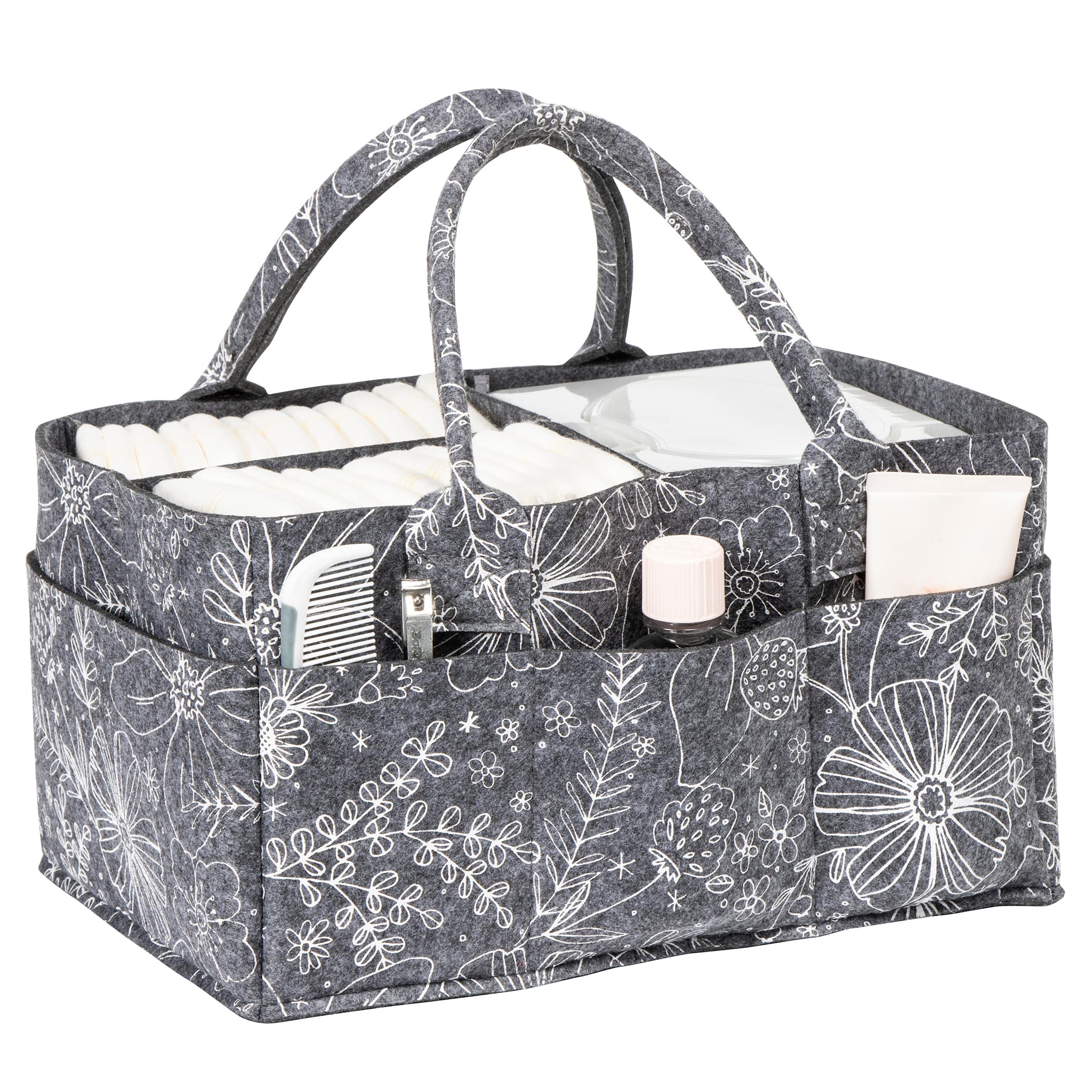 Sammy &#x26; Lou&#xAE; Floral Felt Storage Caddy