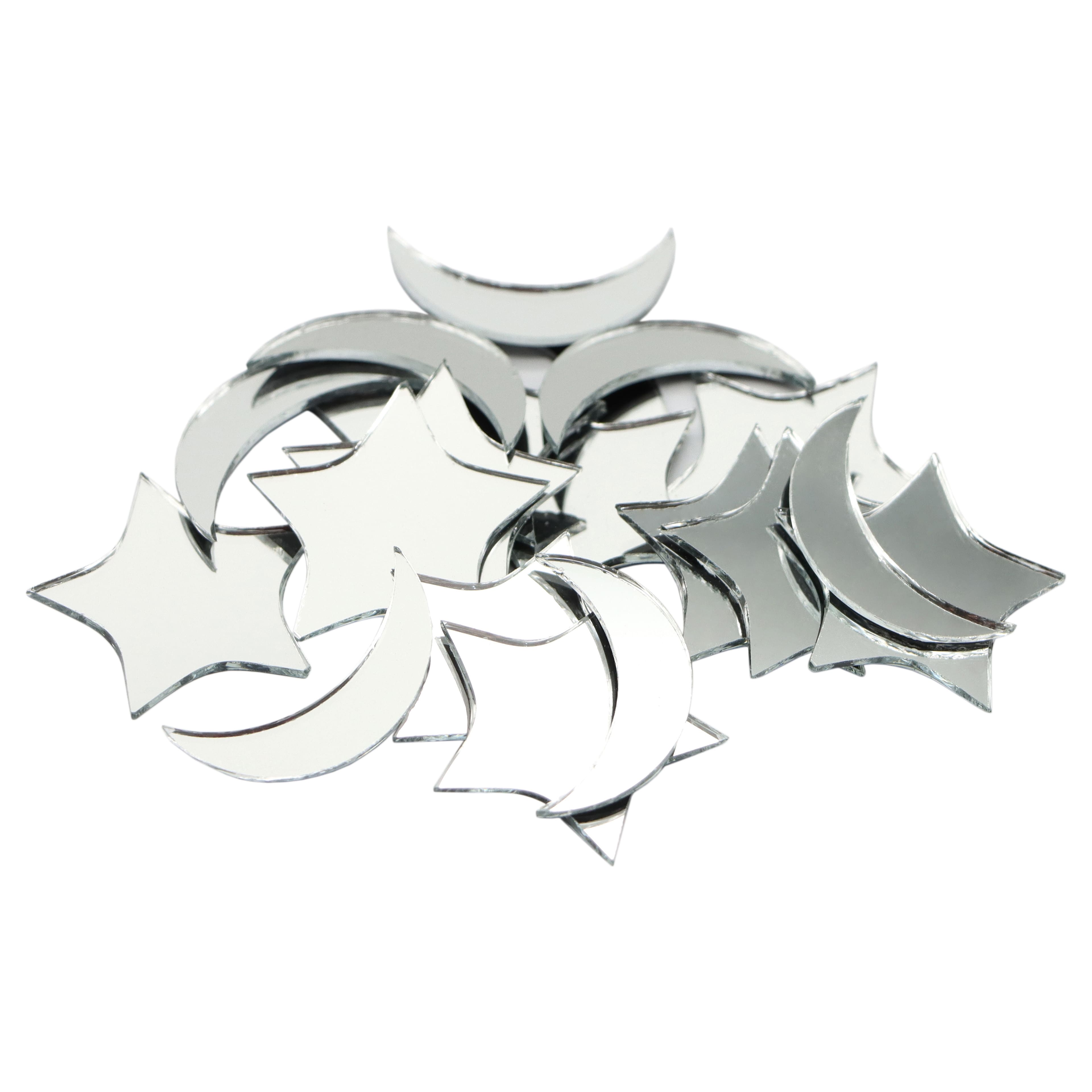 1" Moon & Star Glass Mirrors, 50ct. by Make Market®