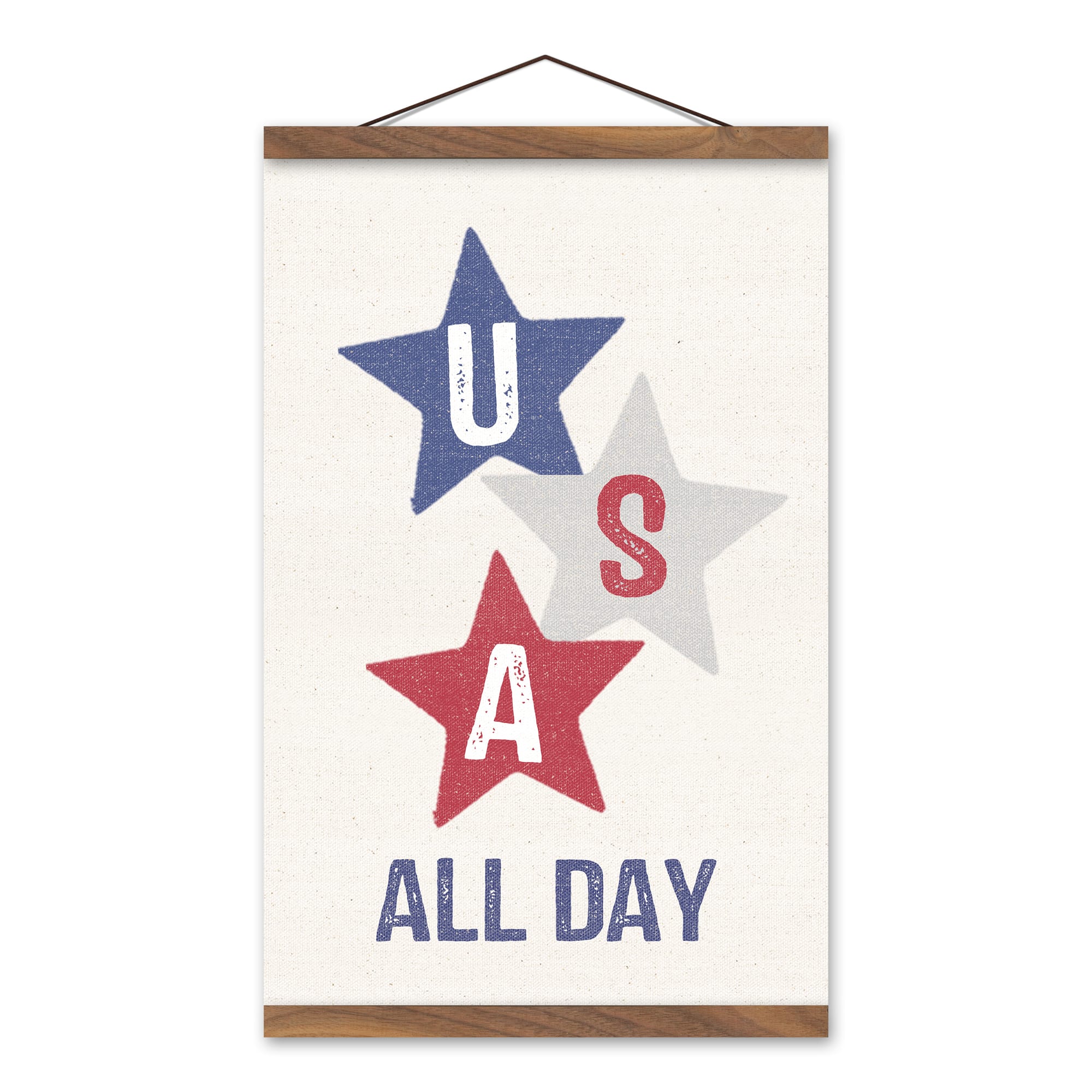 USA All Day Teak Hanging Canvas