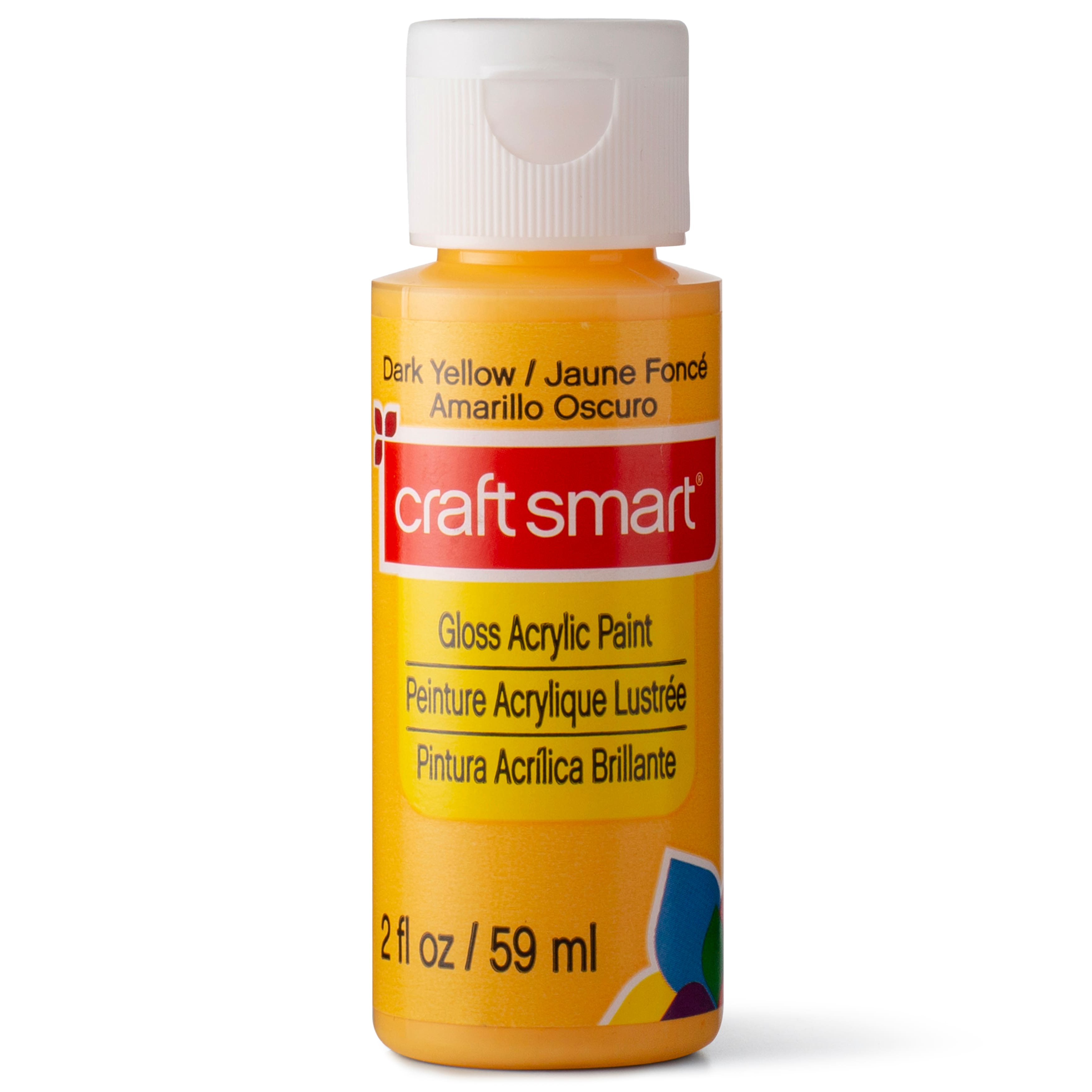 Craft Smart Bright Yellow Satin Acrylic Paint - 2 fl oz