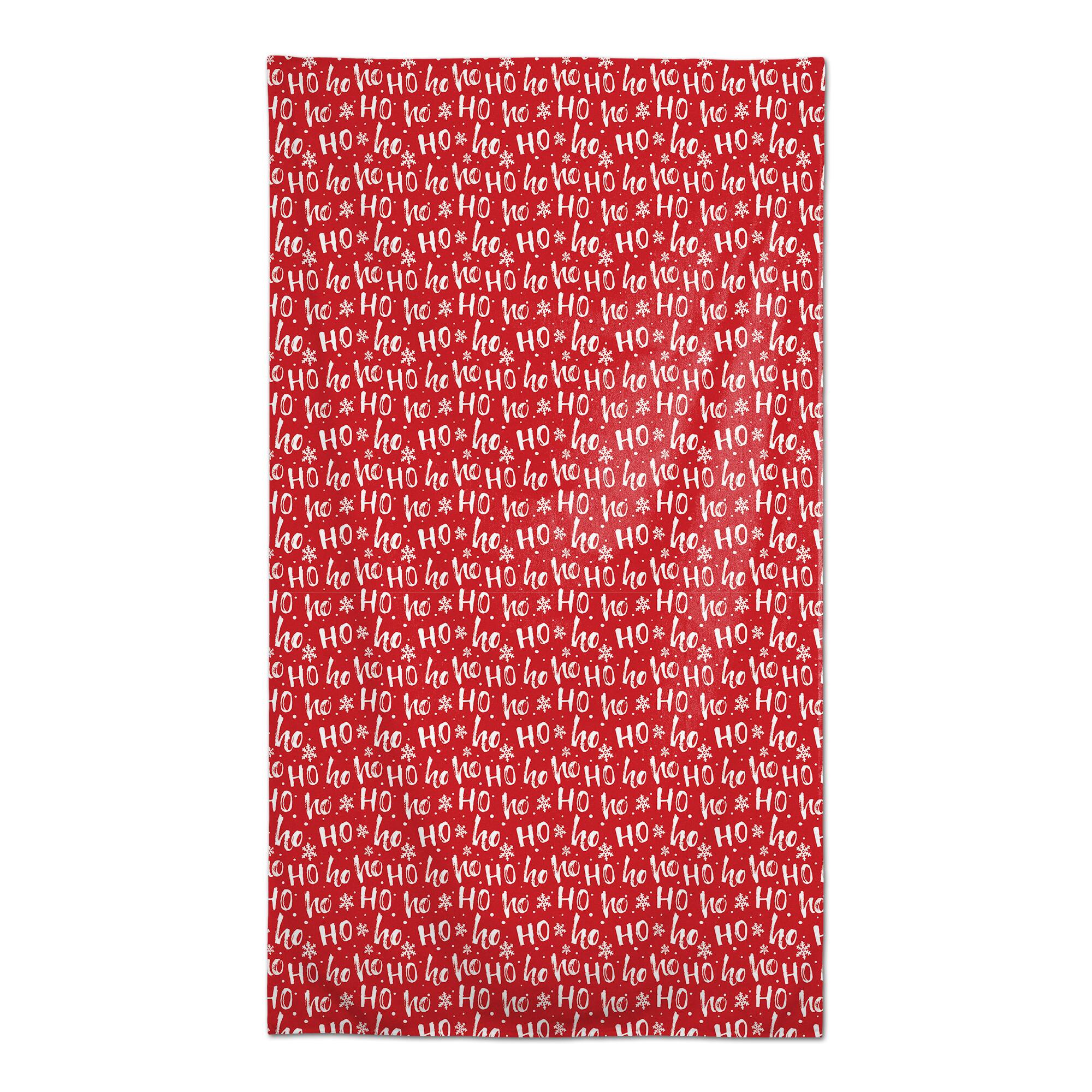 102'' Ho Ho Ho Pattern Tablecloth