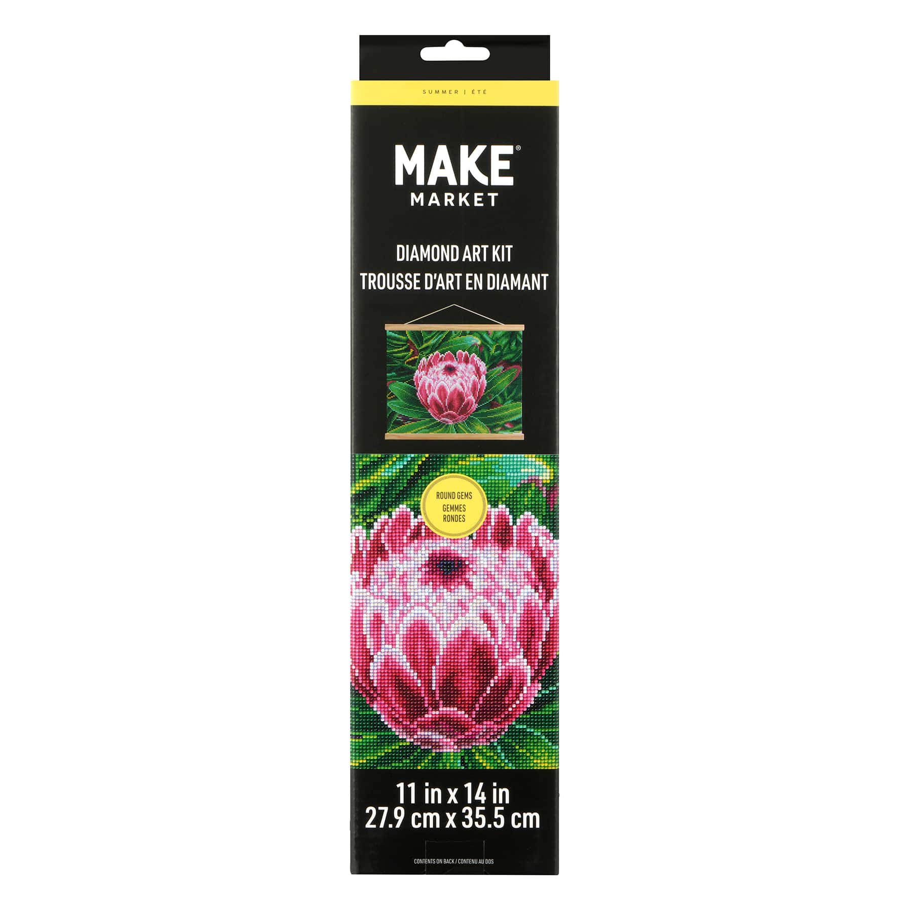 Pink Flower Diamond Art Kit by Make Market&#xAE;