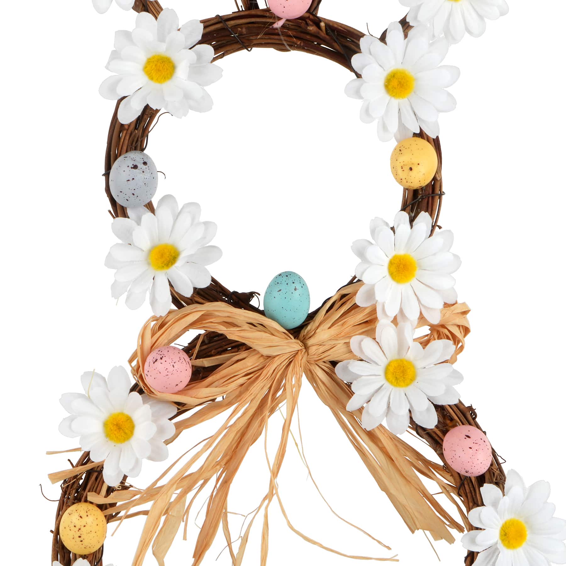 21&#x22; Daisy &#x26; Egg Bunny Wreath by Ashland&#xAE;