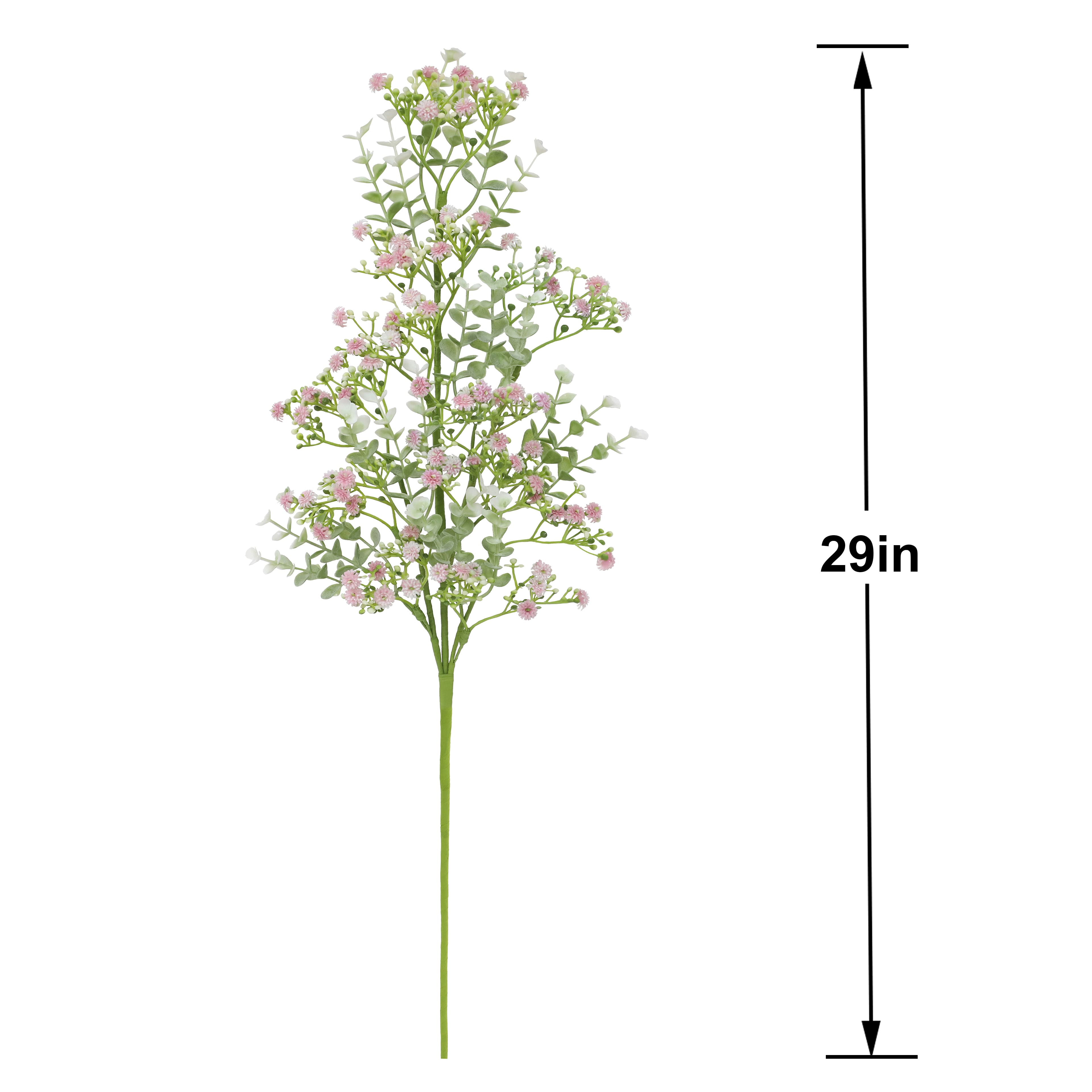 29&#x22; Pink Floral with Eucalyptus Stem by Ashland&#xAE;