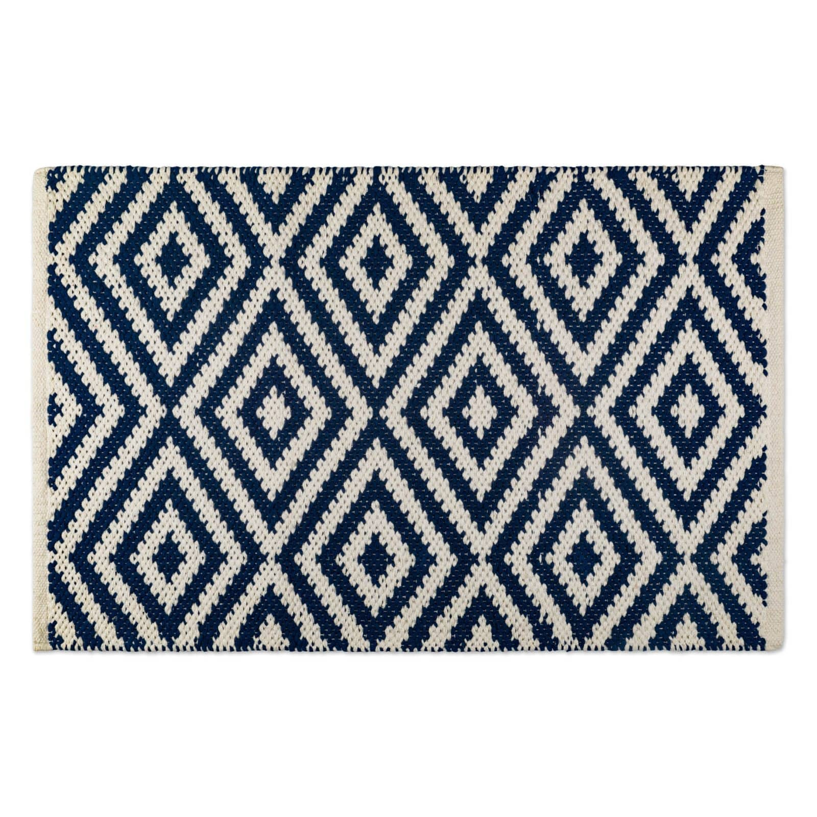 DII&#xAE; Navy Large Diamond Rug, 20&#x22; x 31.5&#x22;