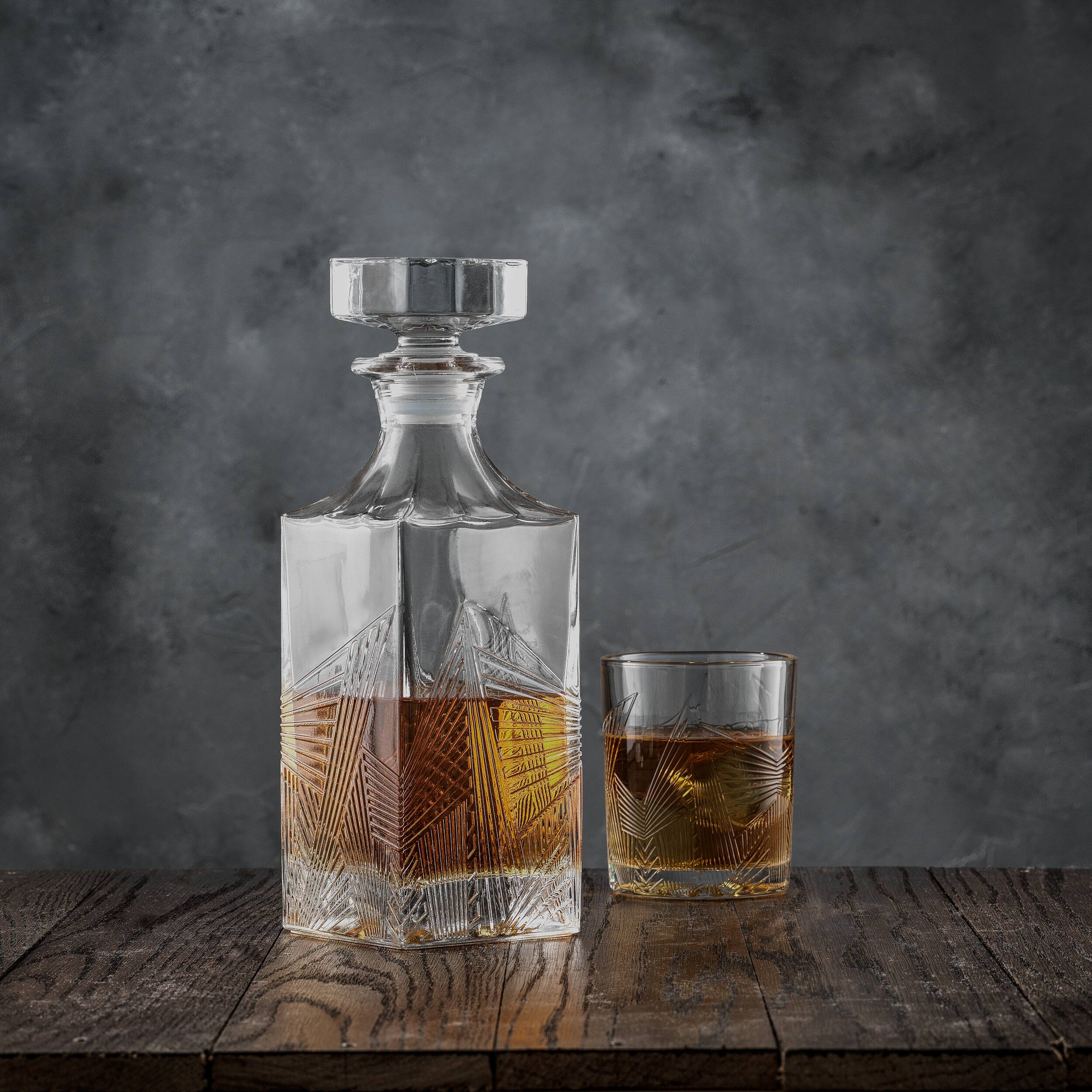 JoyJolt® 27oz. Gatsby Art Deco Whiskey Decanter