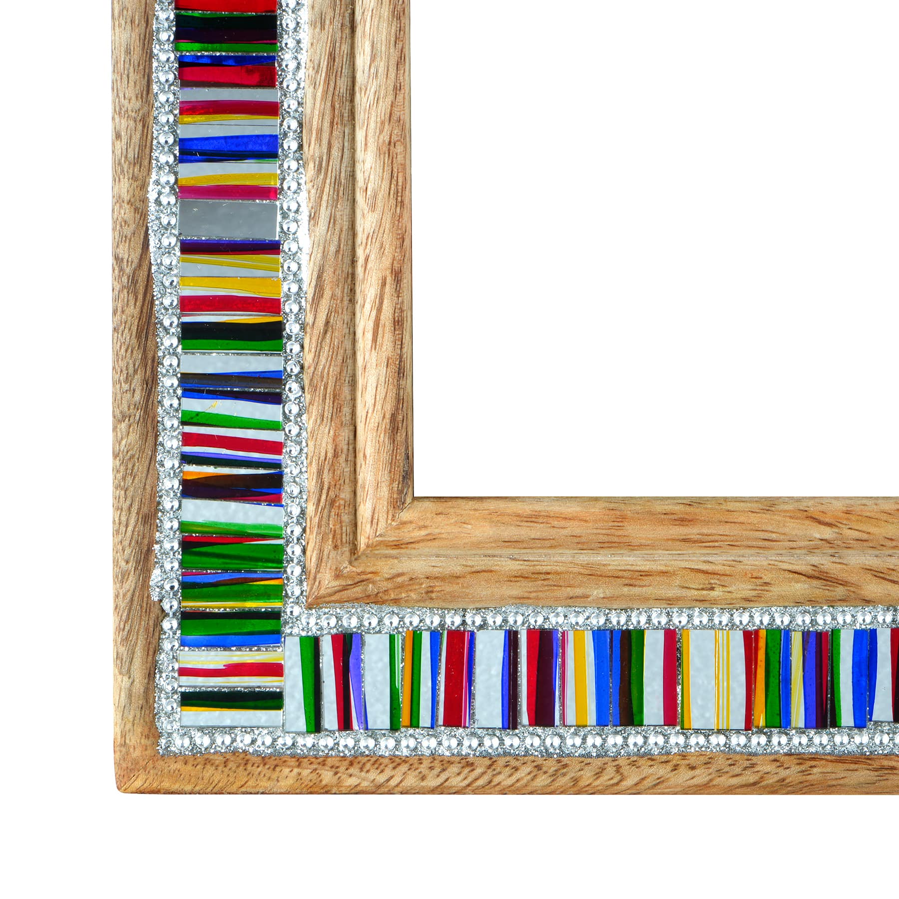 5&#x22; x 7&#x22; Wood &#x26; Glass Mosaic Tabletop Frame, Atelier by Studio D&#xE9;cor&#xAE;