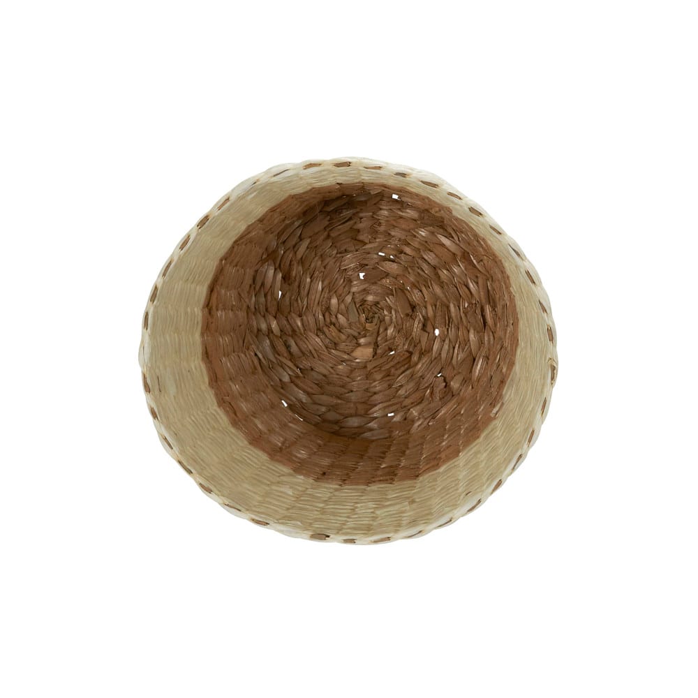 Household Essentials Natural Woven Paper Rope Waste Basket