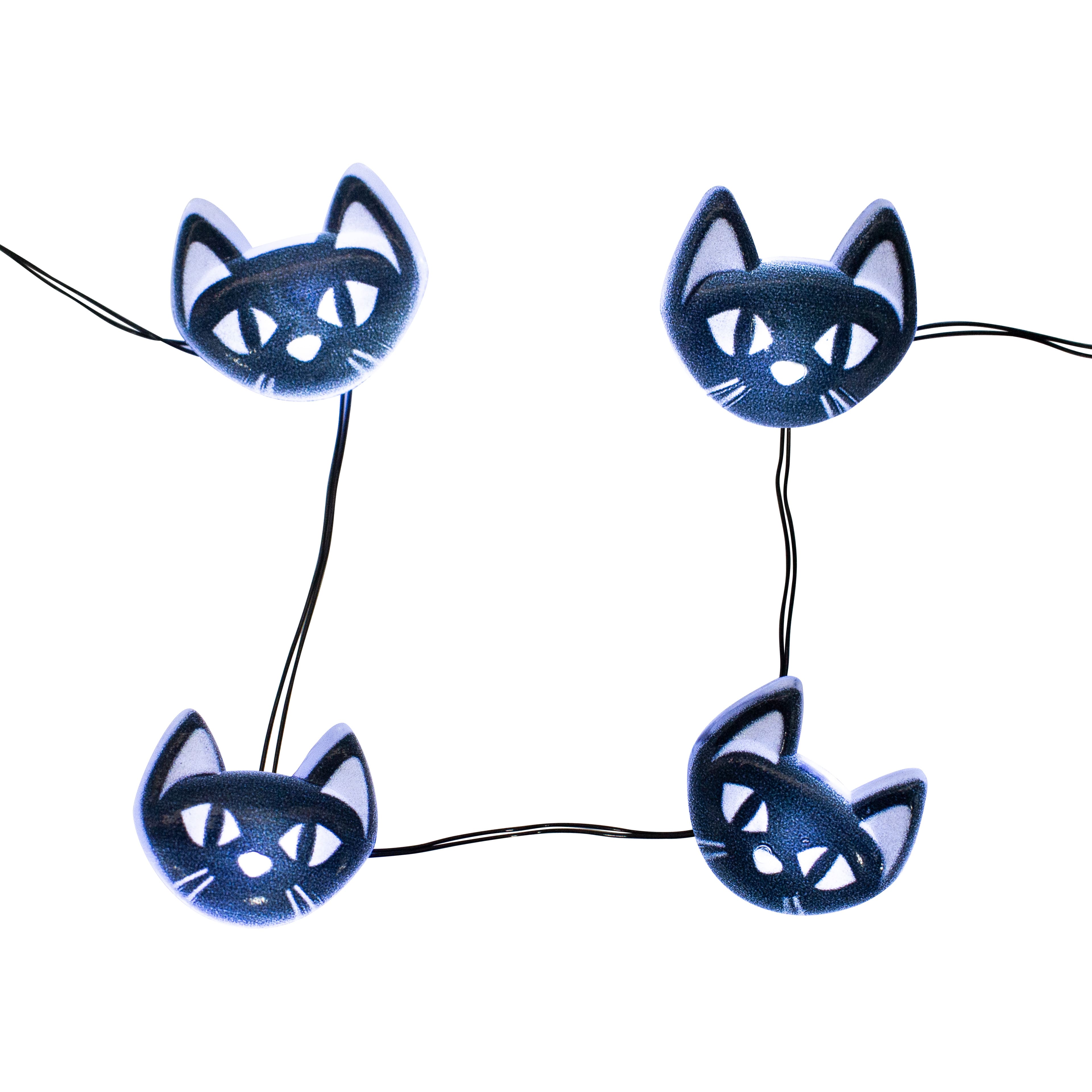 18ct. Black Cat Icon String Lights by Ashland&#xAE;