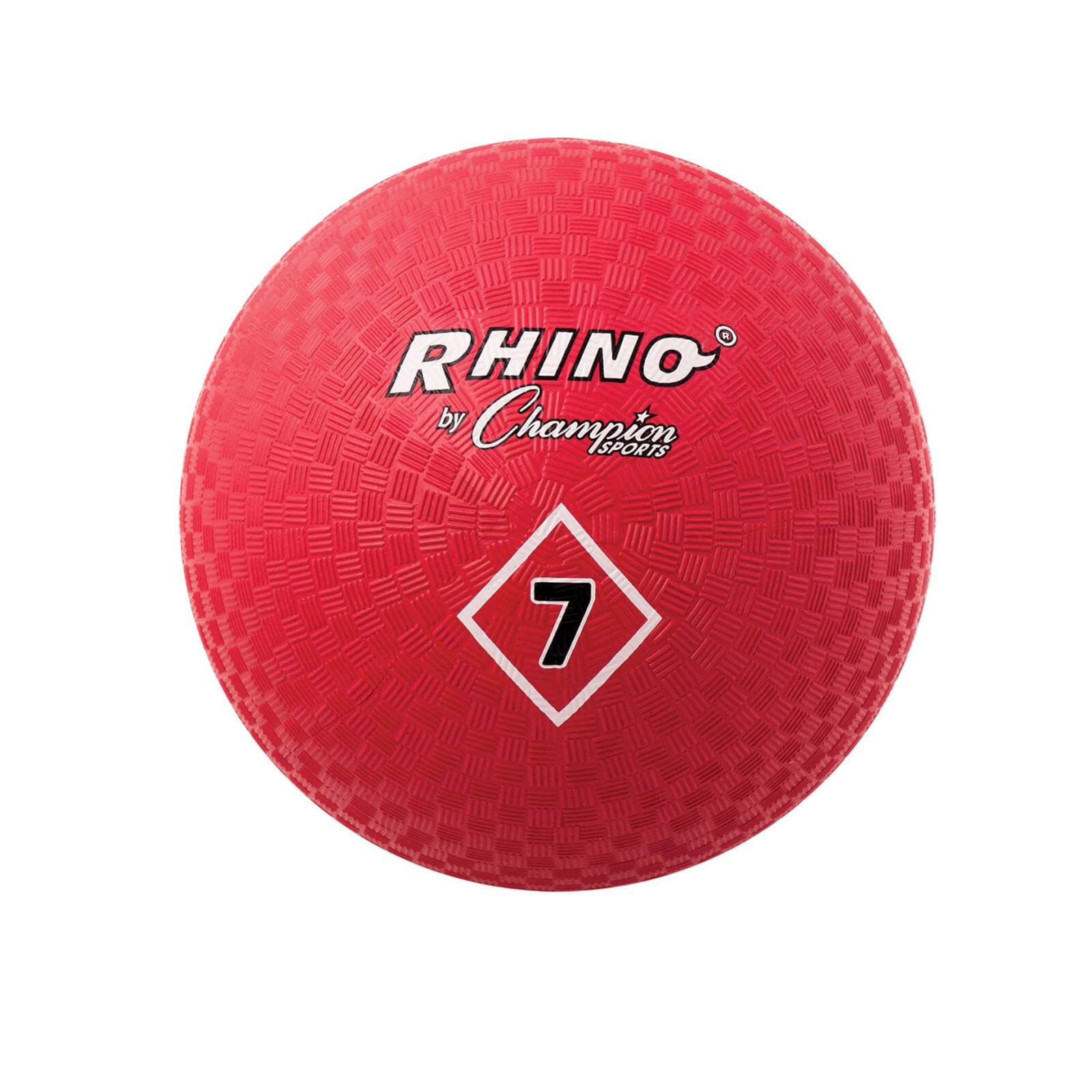 Champion Sports Rhino&#xAE; 7&#x22; Red Playground Ball, 3ct.
