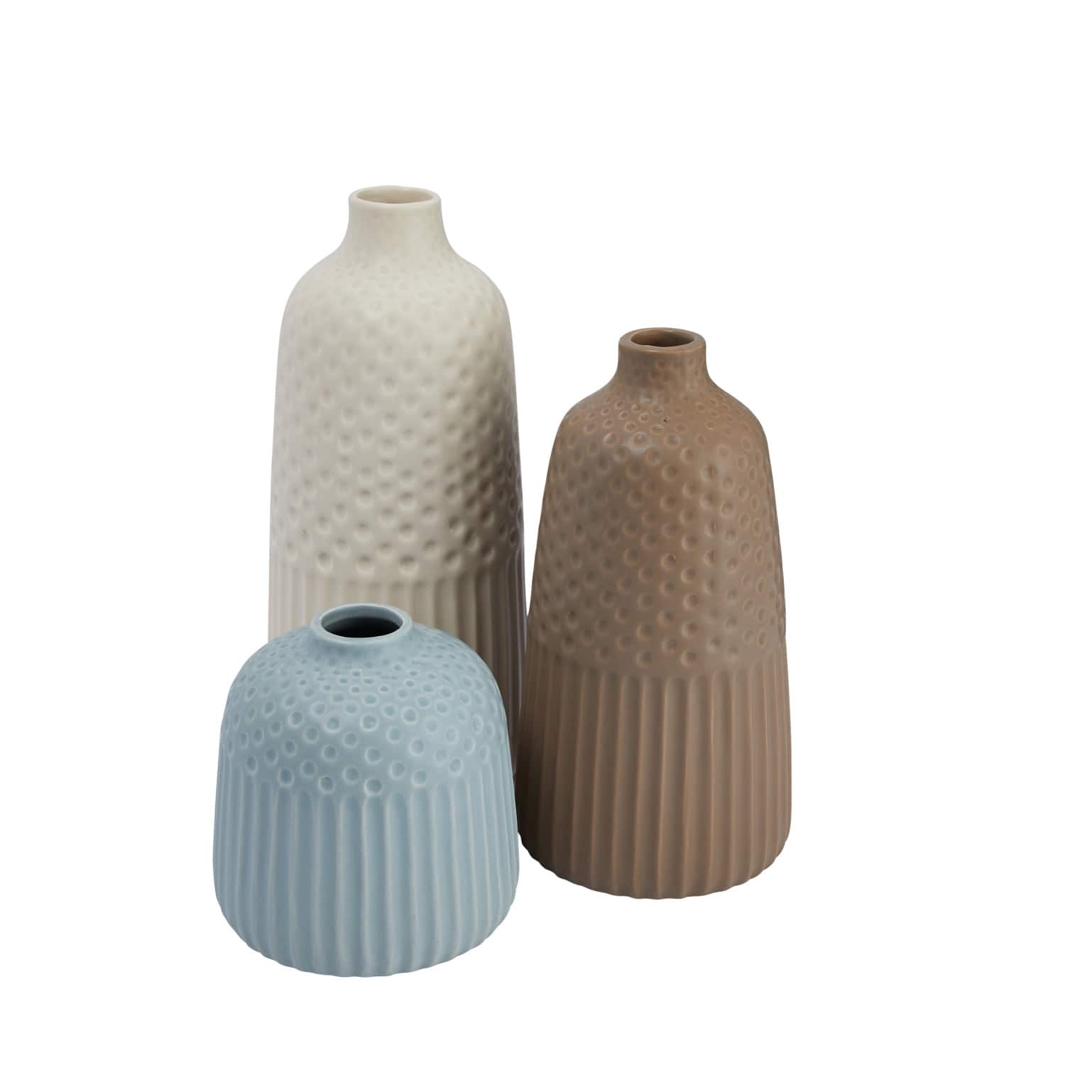 Hello Honey® Matte Glass Stoneware Vase Set