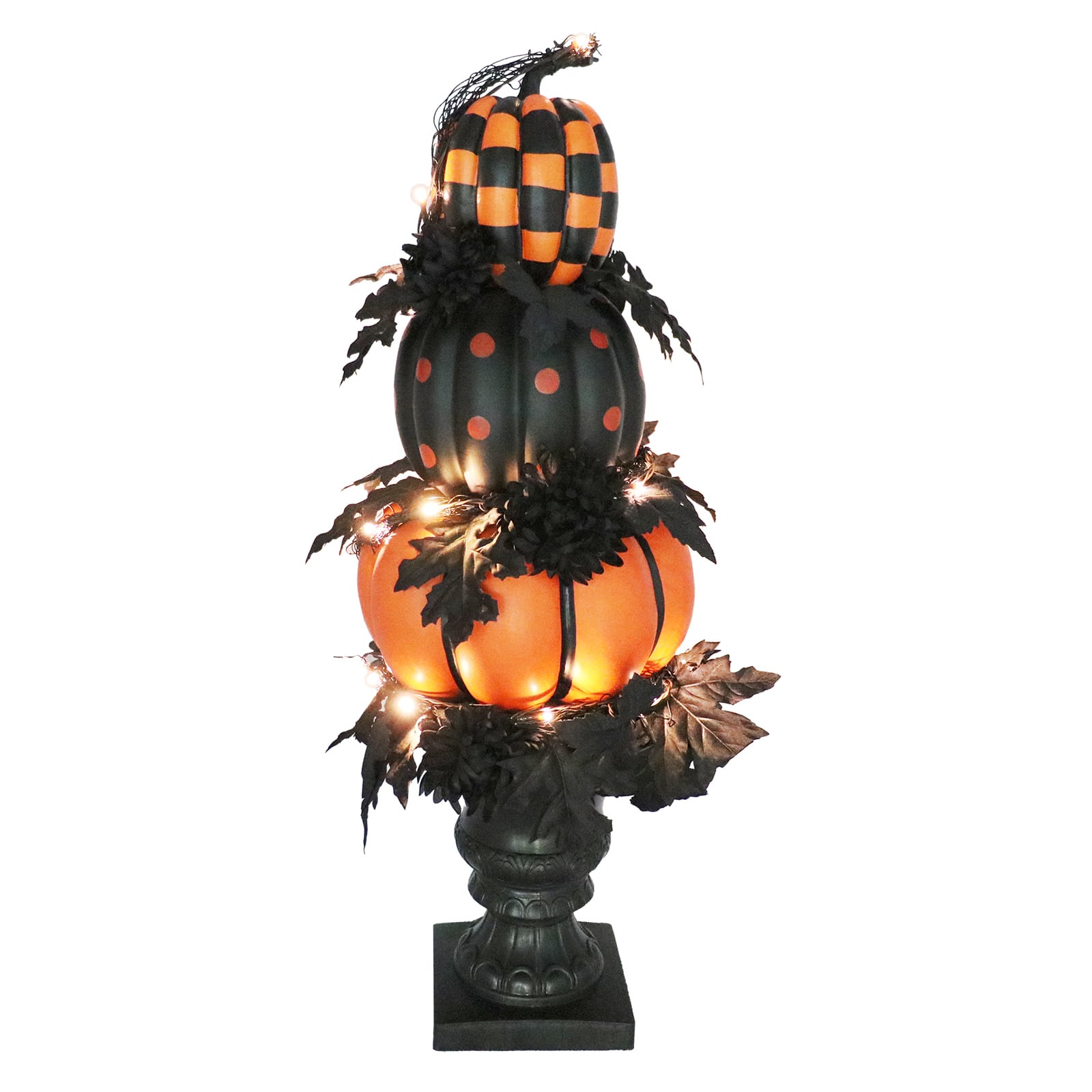31.5&#x22; Halloween  LED Pumpkin Topiary in Urn by Ashland&#xAE;