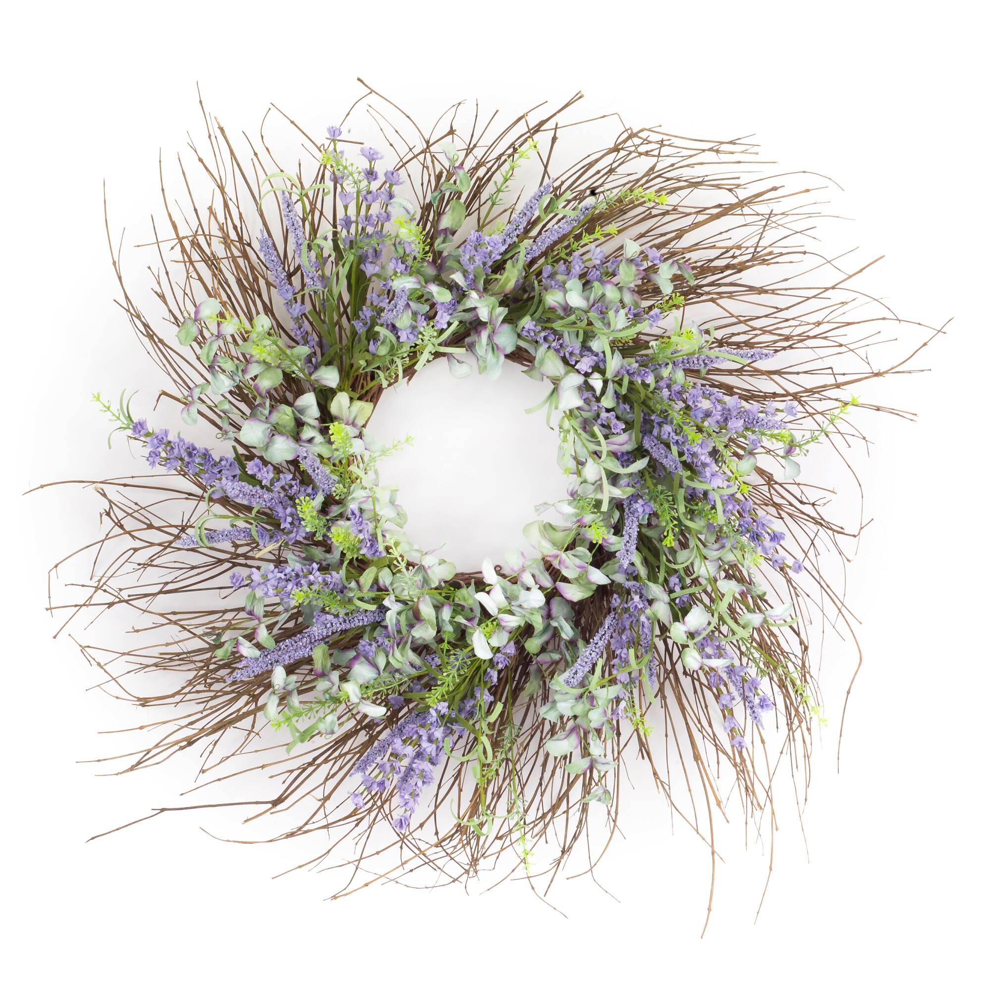 30.5" Purple & Green Floral Wreath