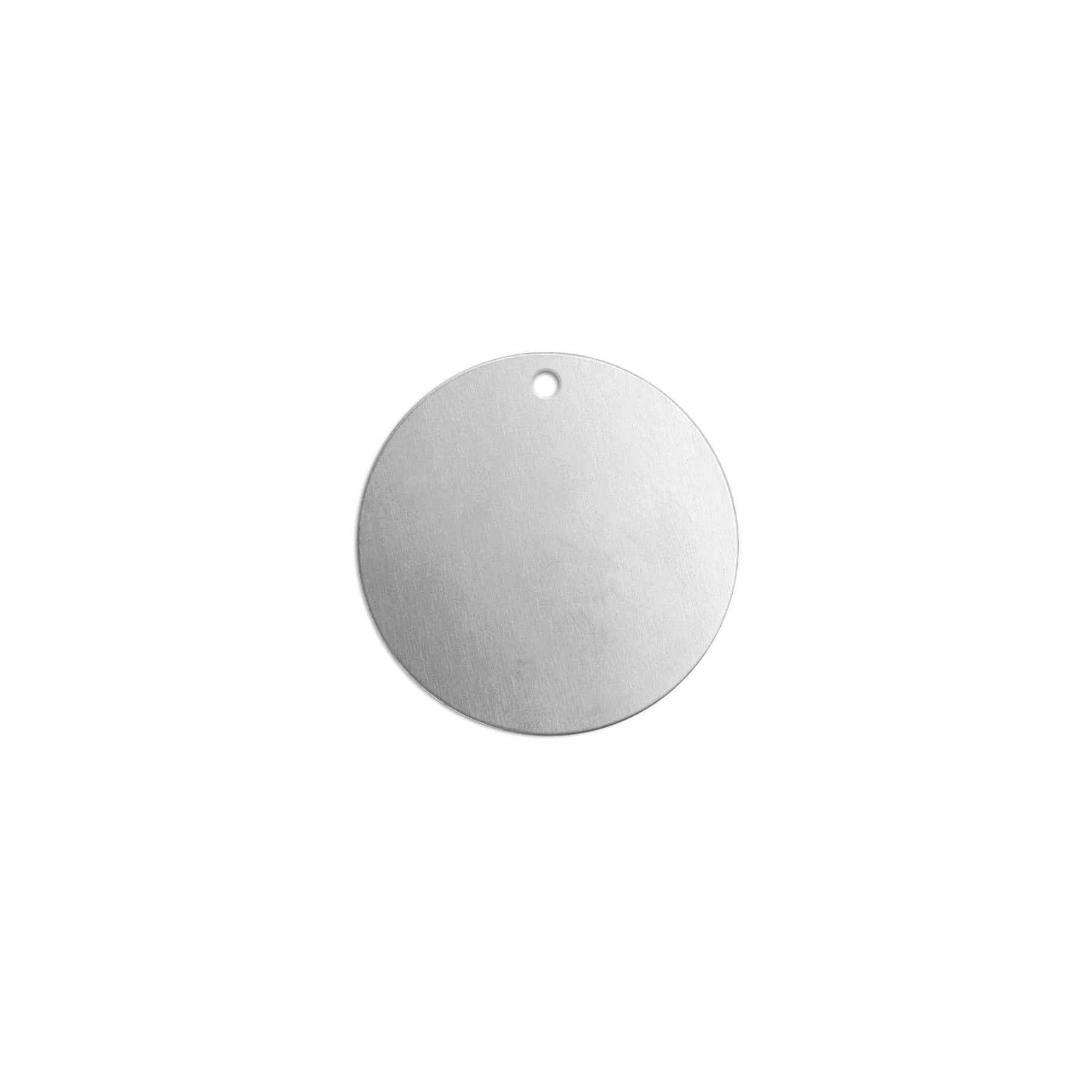 Metal Stamping Blanks, 1 Inch round with Hole Aluminum 0.02 Inch