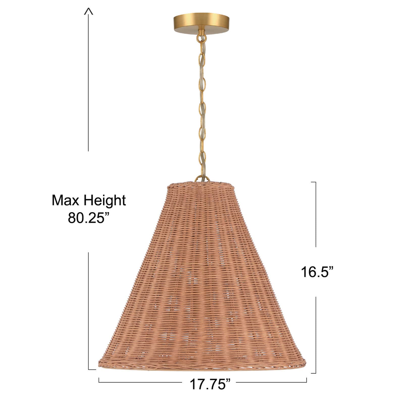 Hello Honey&#xAE; Rattan Taper Pendant Light
