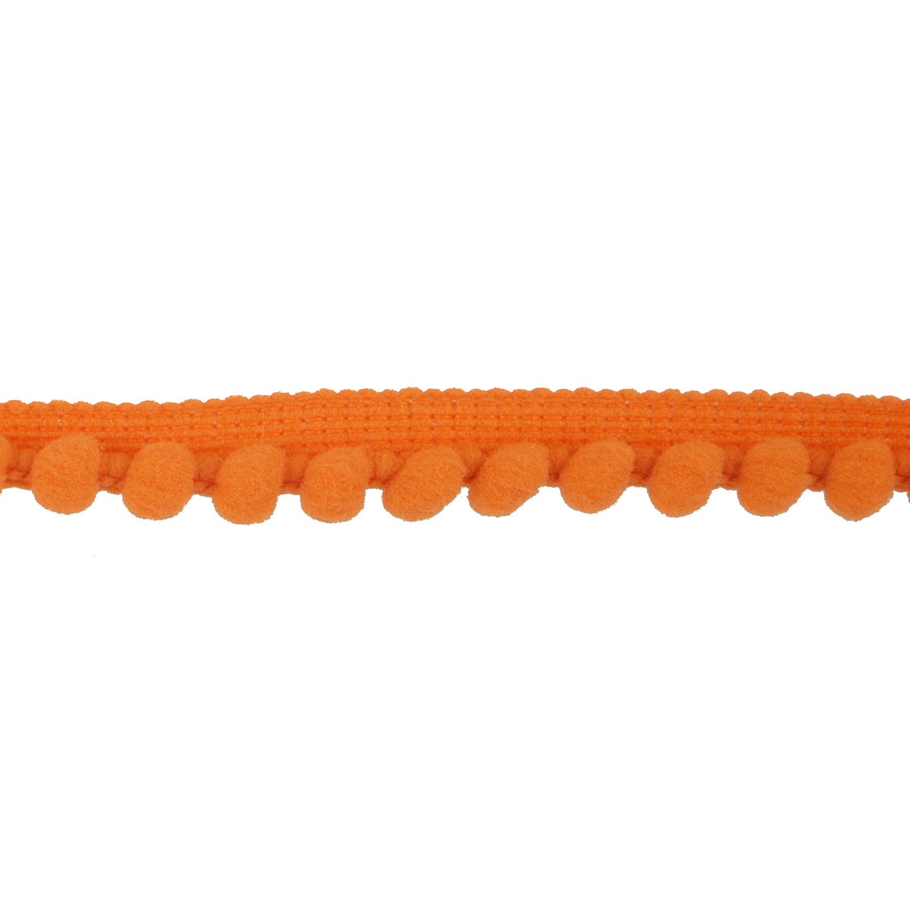 3/8&#x22; x 3yd. Orange Pom Pom Ribbon by Celebrate It&#xAE; Halloween