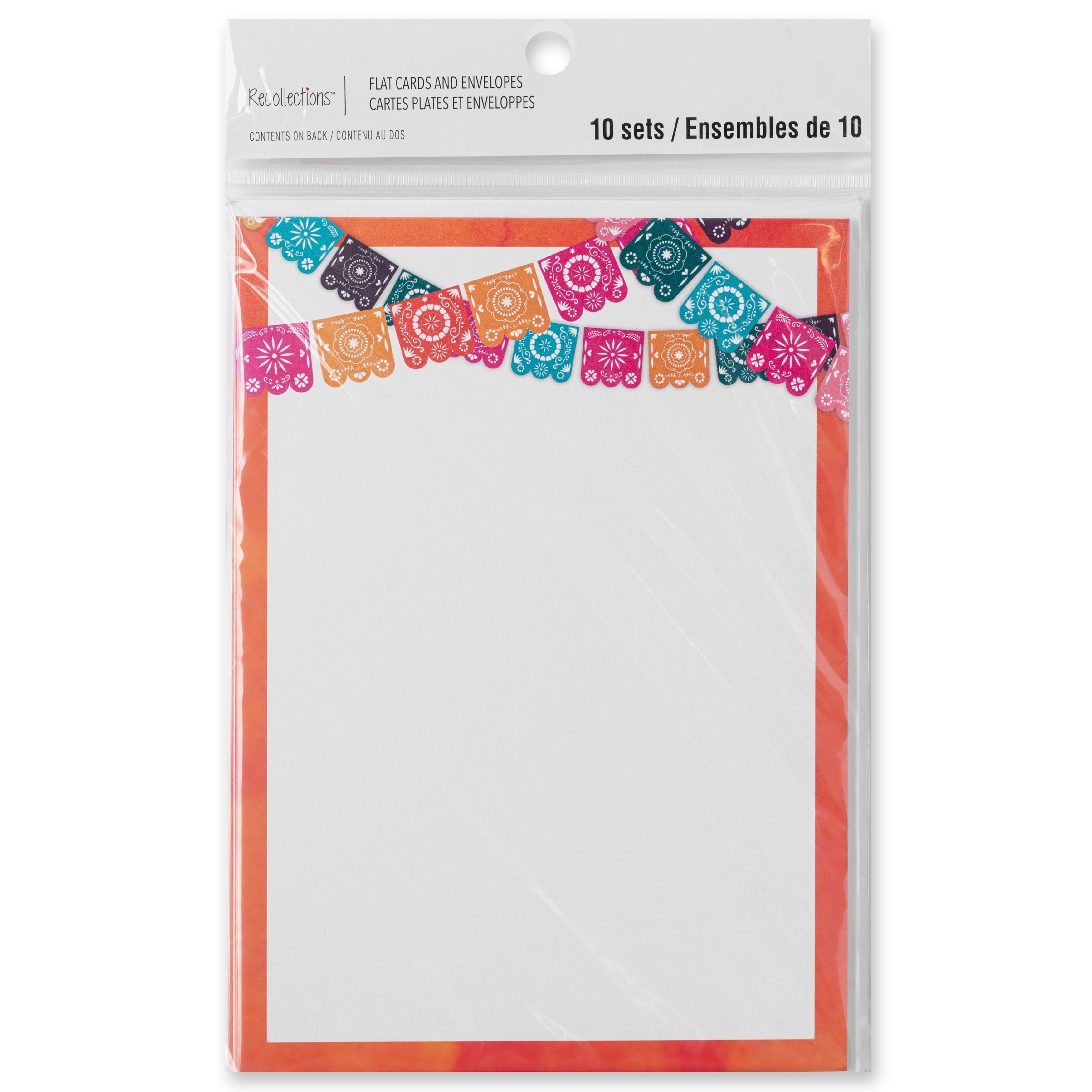 12 Packs: 10 ct. (120 total) 5&#x22; x 7&#x22; Fiesta Flat Cards &#x26; Envelopes by Recollections&#x2122;