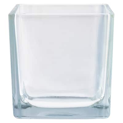 3" Square Glass Vase by Ashland® | Michaels