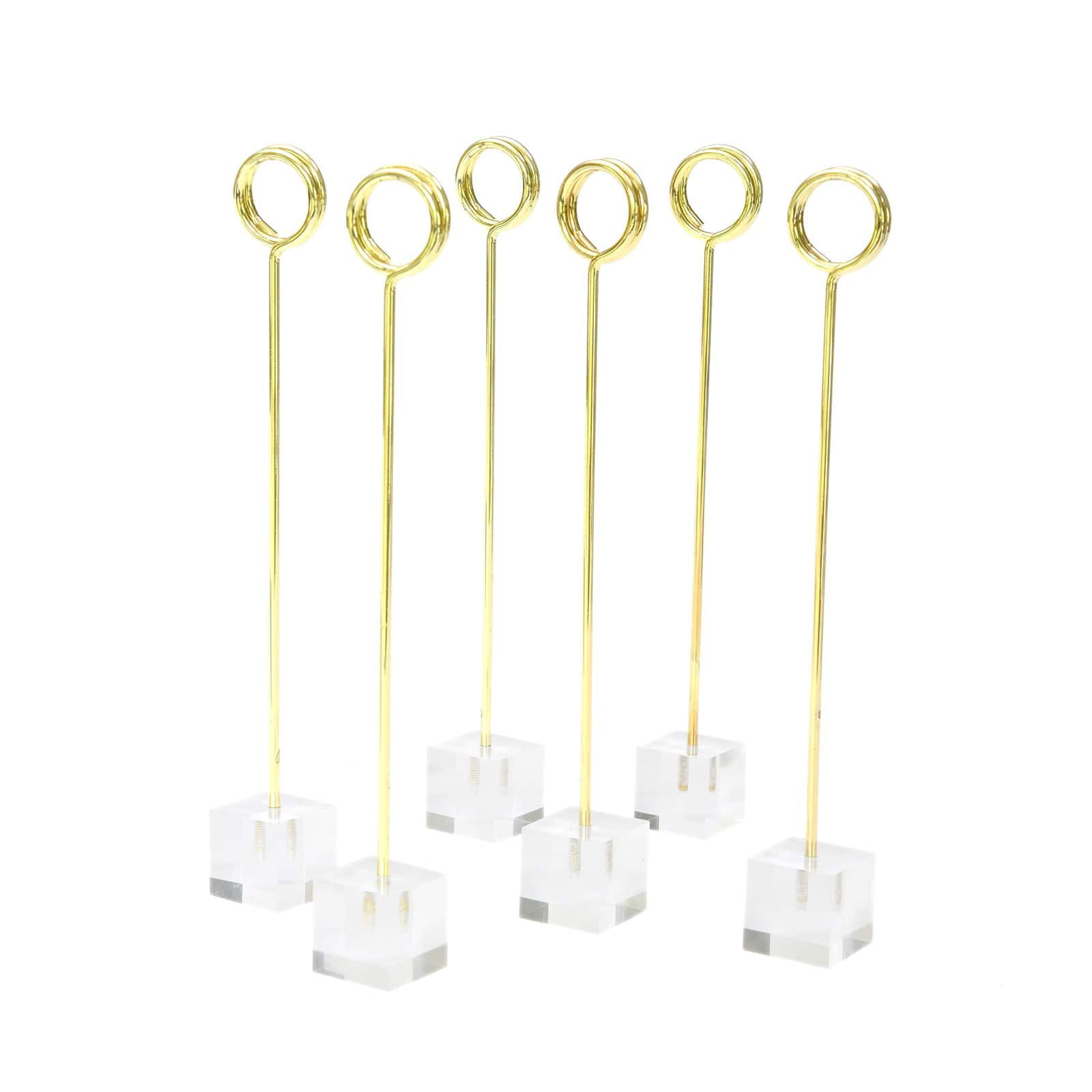 6 Packs: 12 ct. (72 total) Clear Table Number Stands by Celebrate It&#x2122;